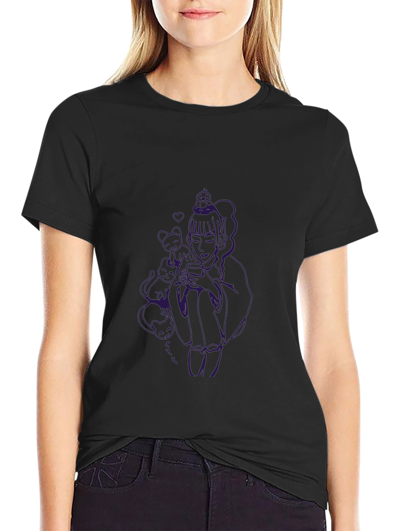 Unique Graphic Black T-Shirt