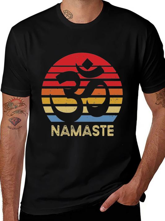 Namaste Om Vintage Style Graphic Tee