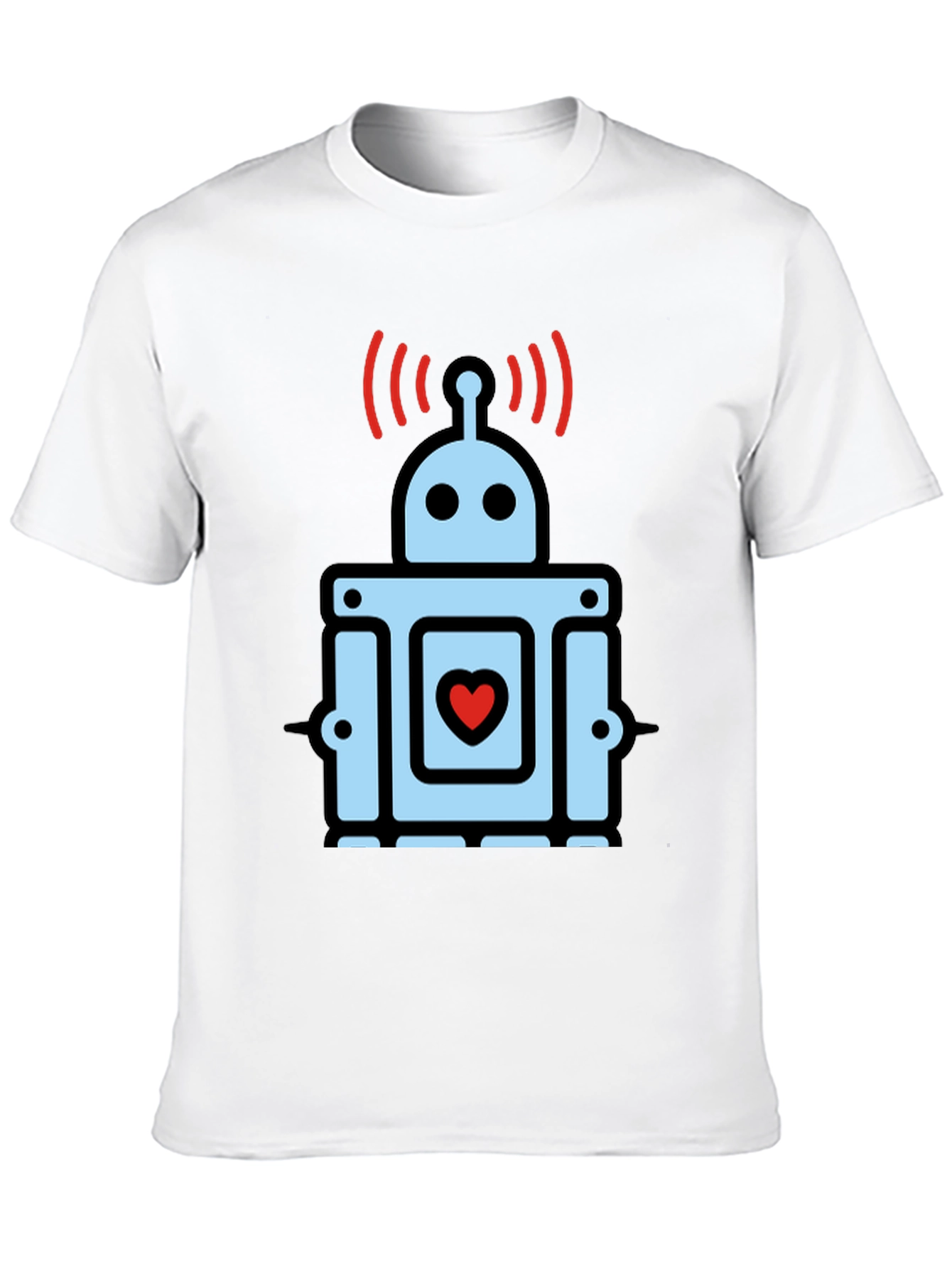 Heart Robot Graphic T-Shirt