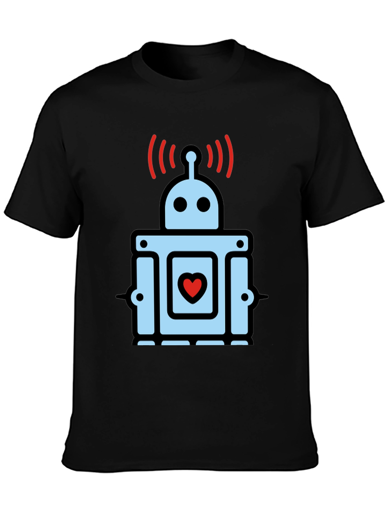 Heart Robot Graphic T-Shirt