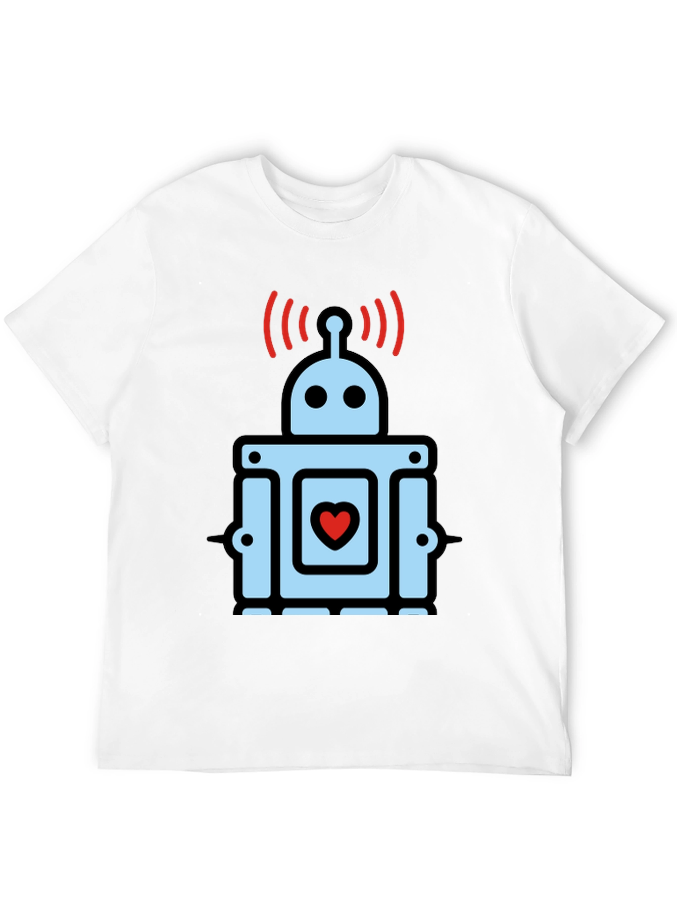 Heart Robot Graphic T-Shirt