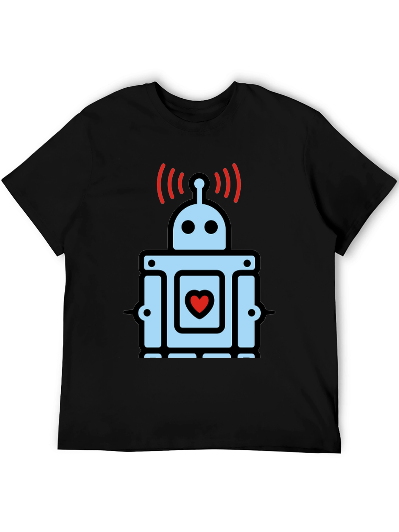 Heart Robot Graphic T-Shirt