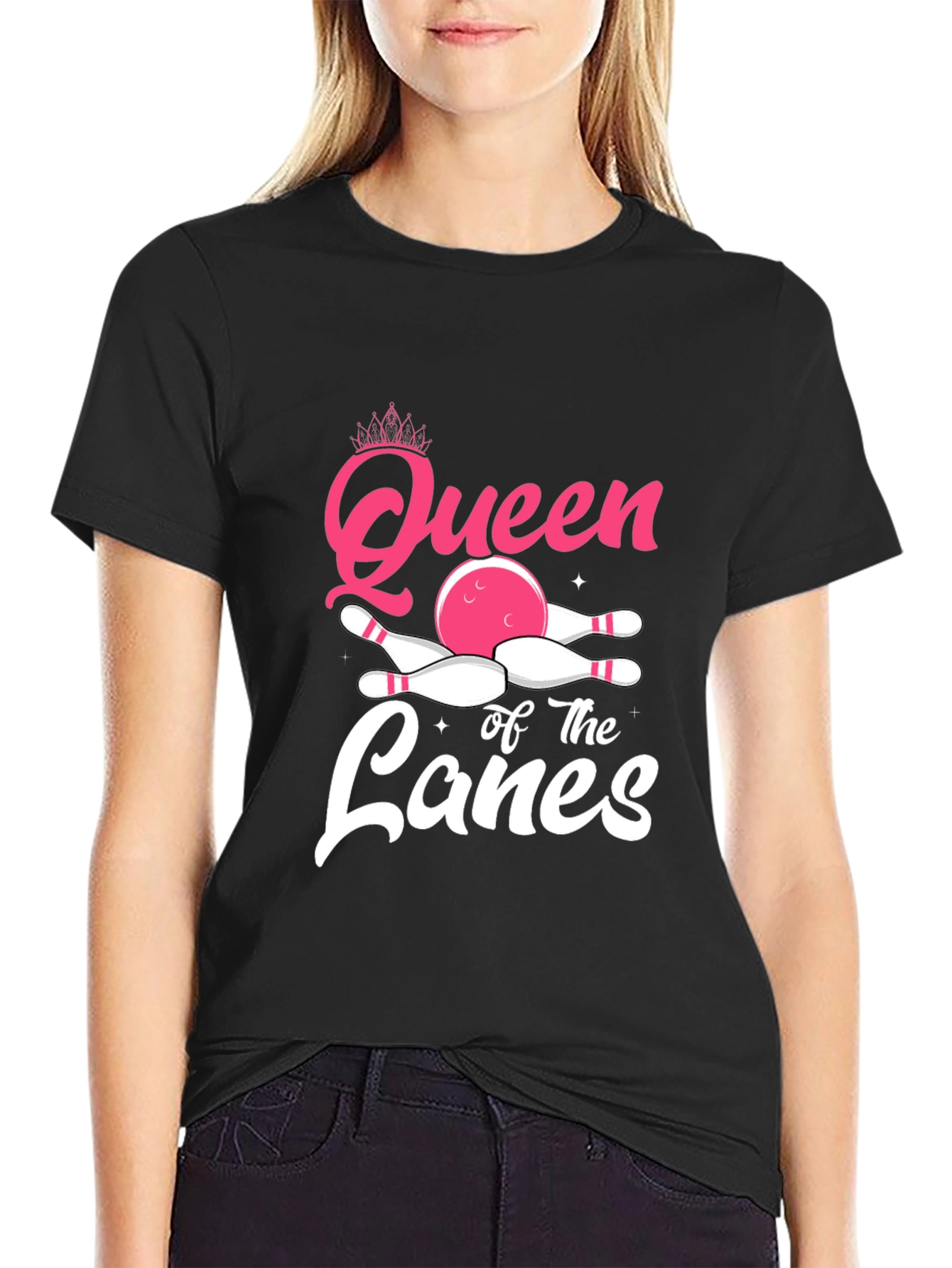Queen of the Lanes Bowling Graphic Tee