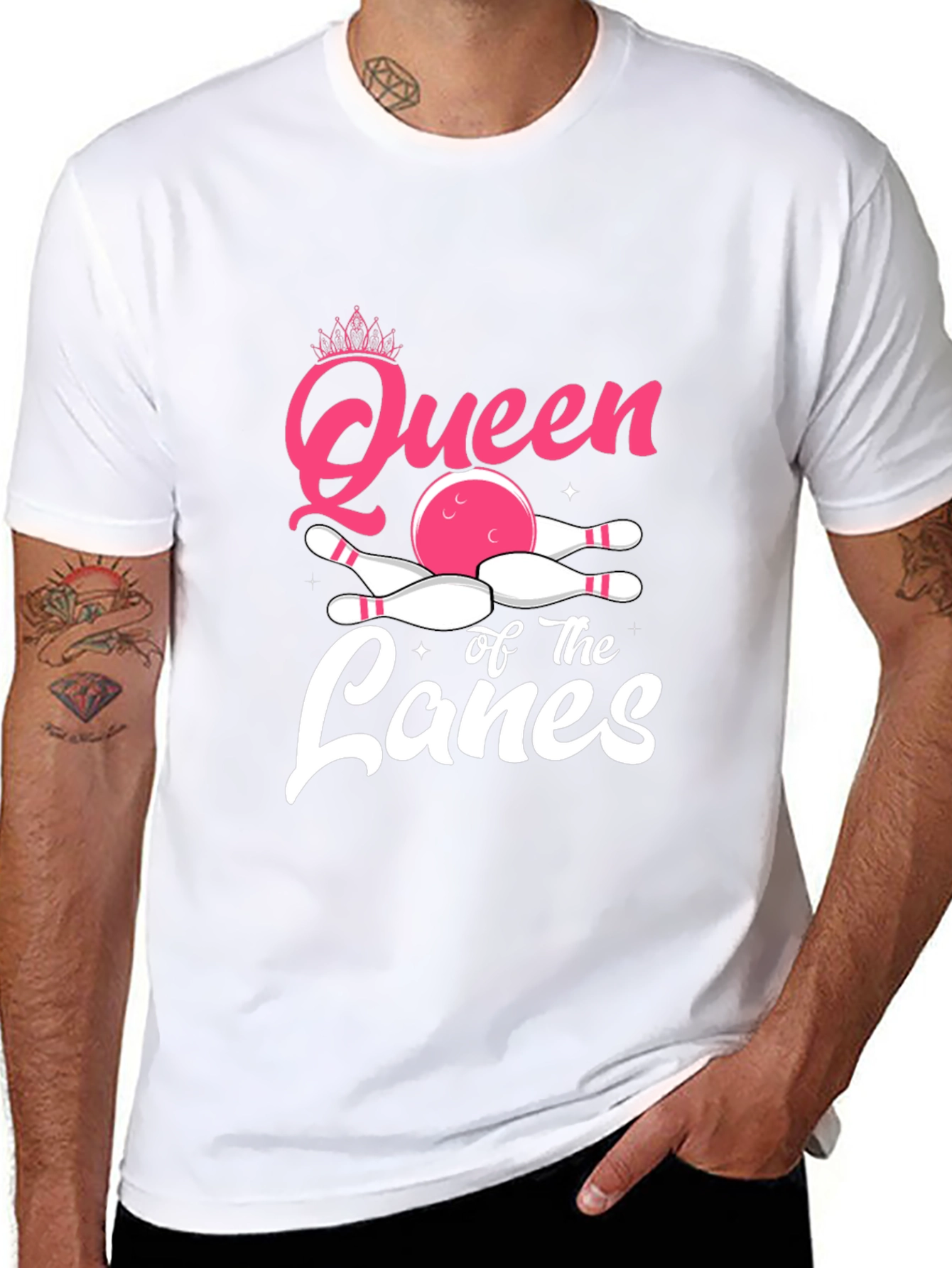 Queen of the Lanes Bowling Graphic Tee