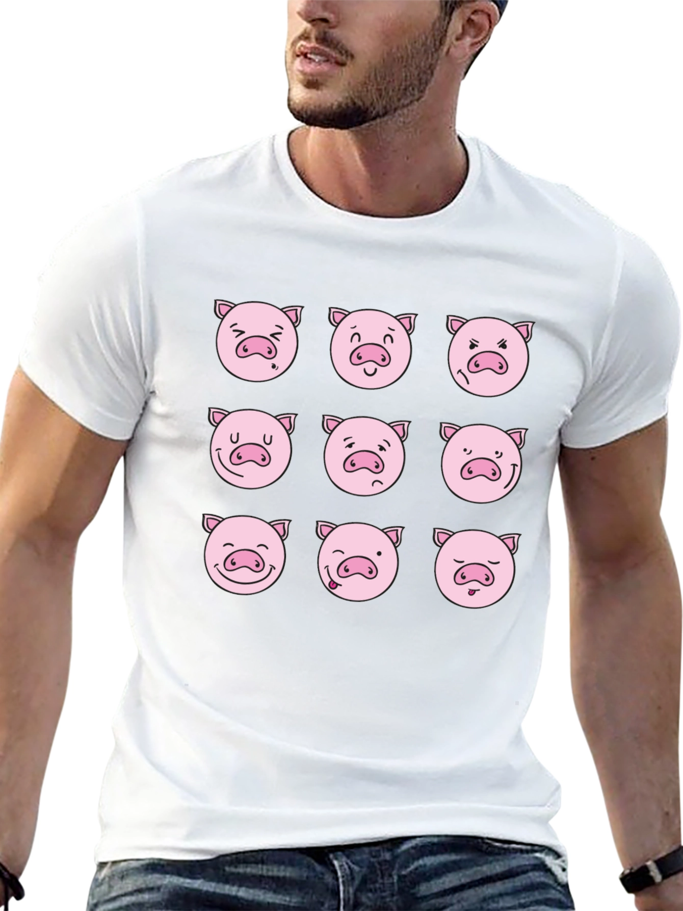 Pig Emoji Graphic Tee