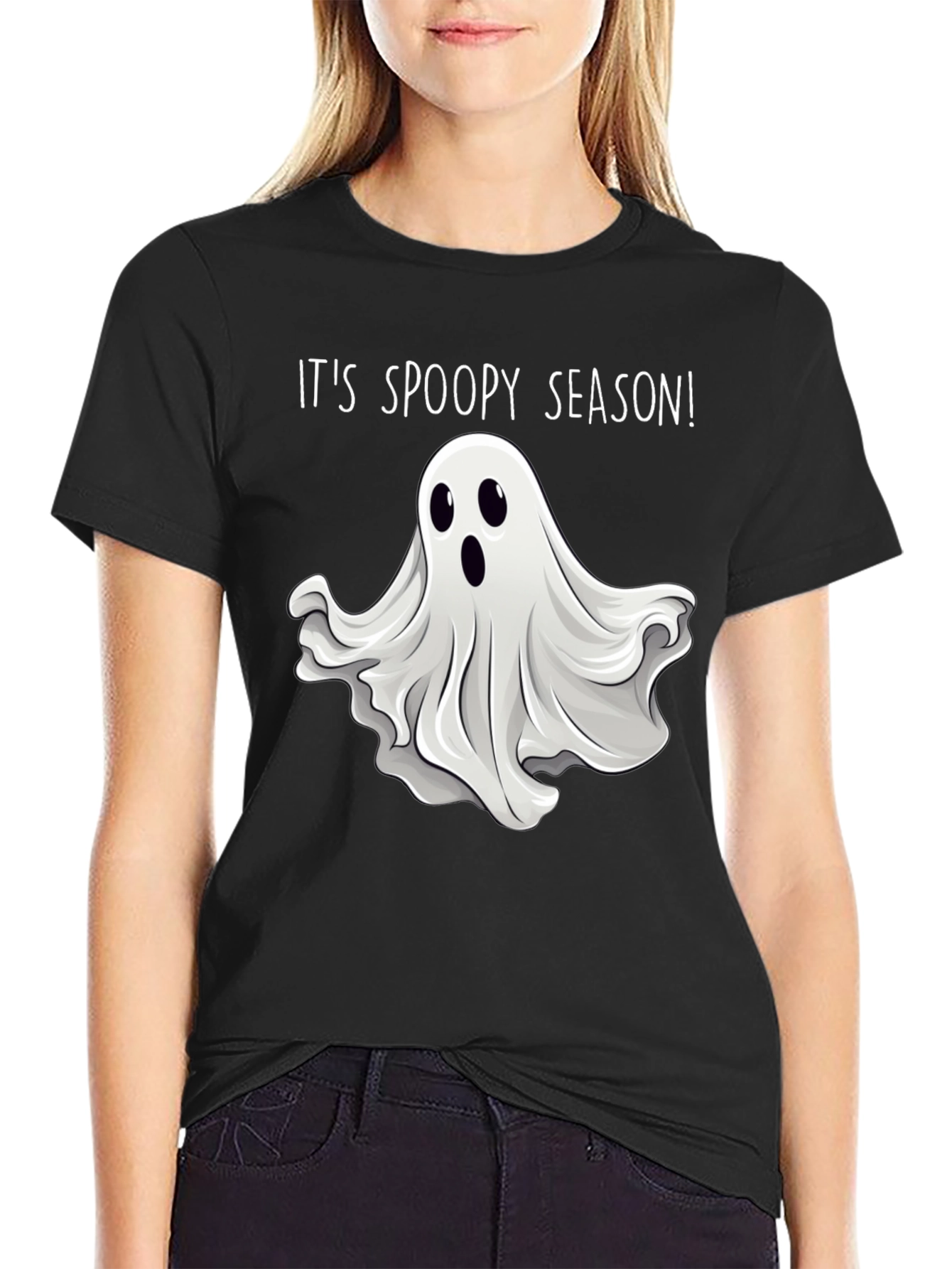 Spooky Season Ghost Graphic T-Shirt