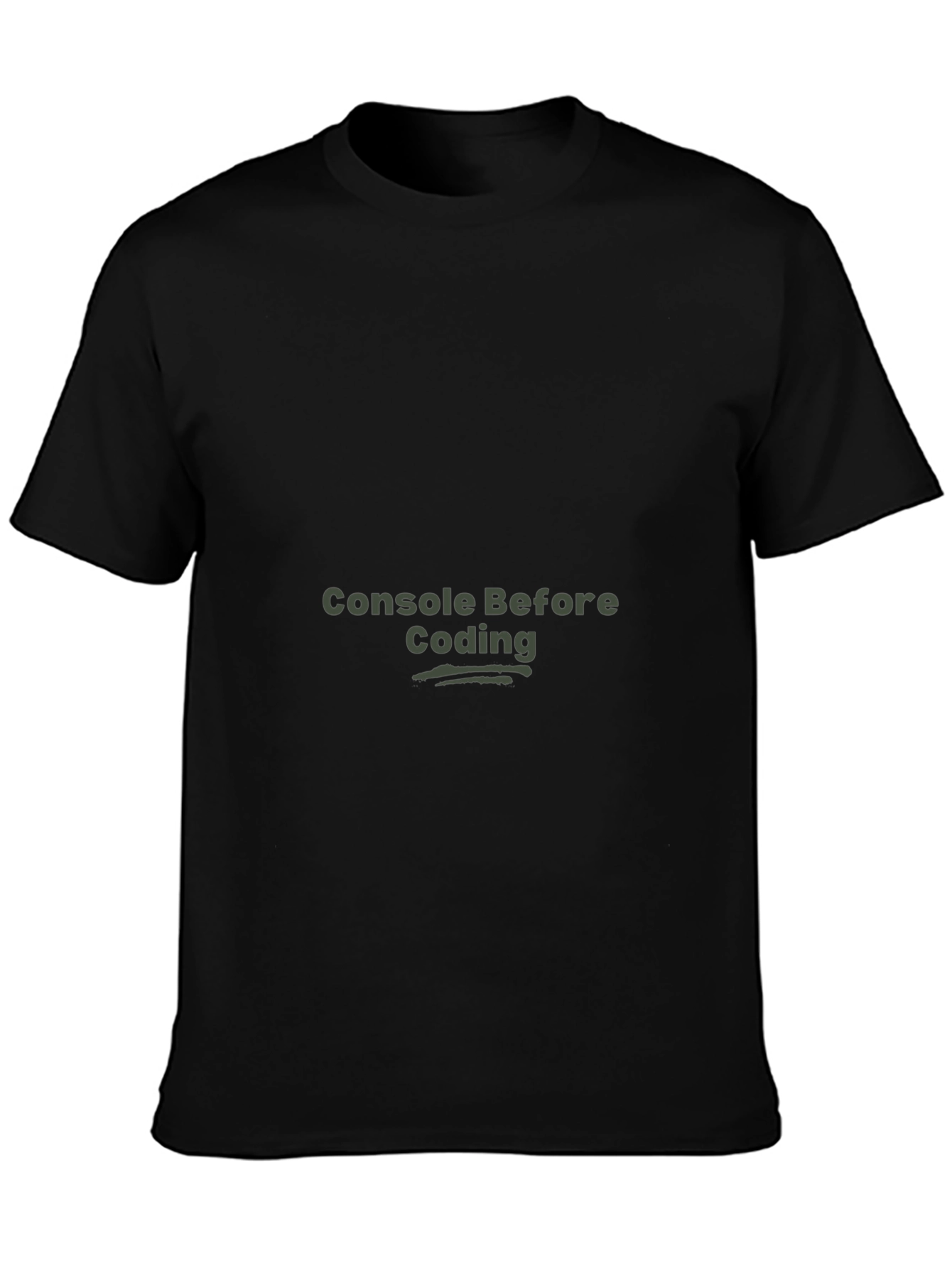 Console Before Coding Black T-Shirt