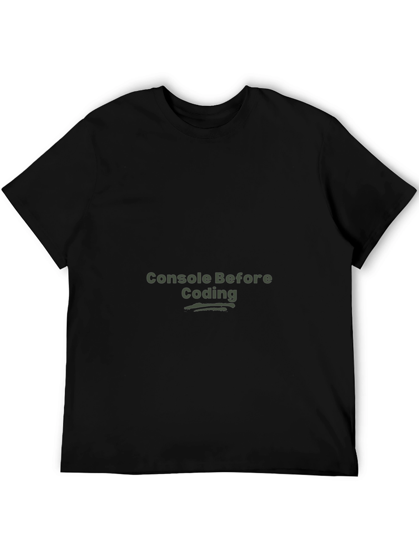 Console Before Coding Black T-Shirt