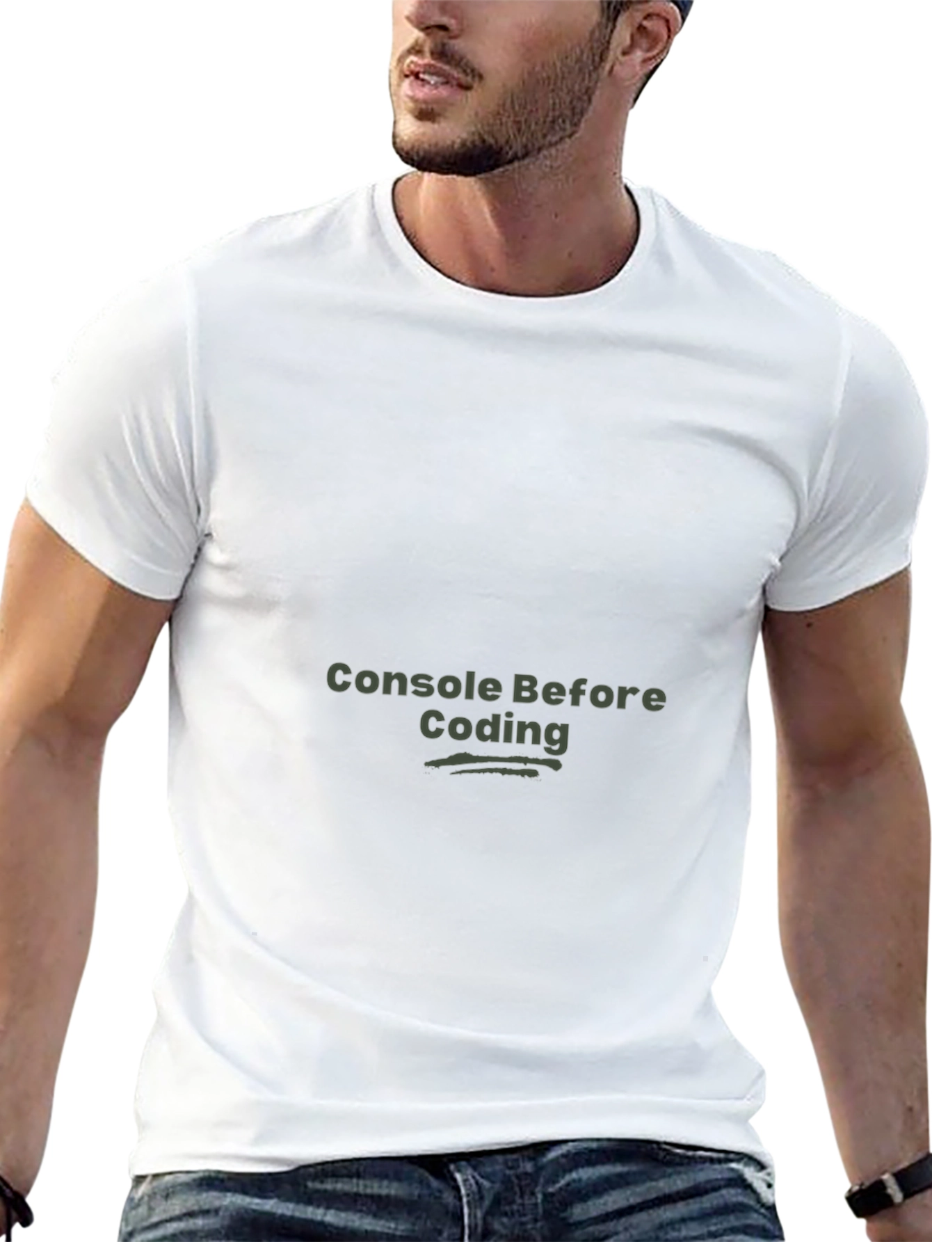 Console Before Coding Black T-Shirt
