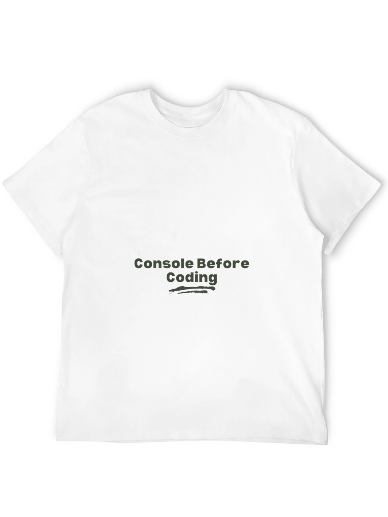 Console Before Coding Black T-Shirt