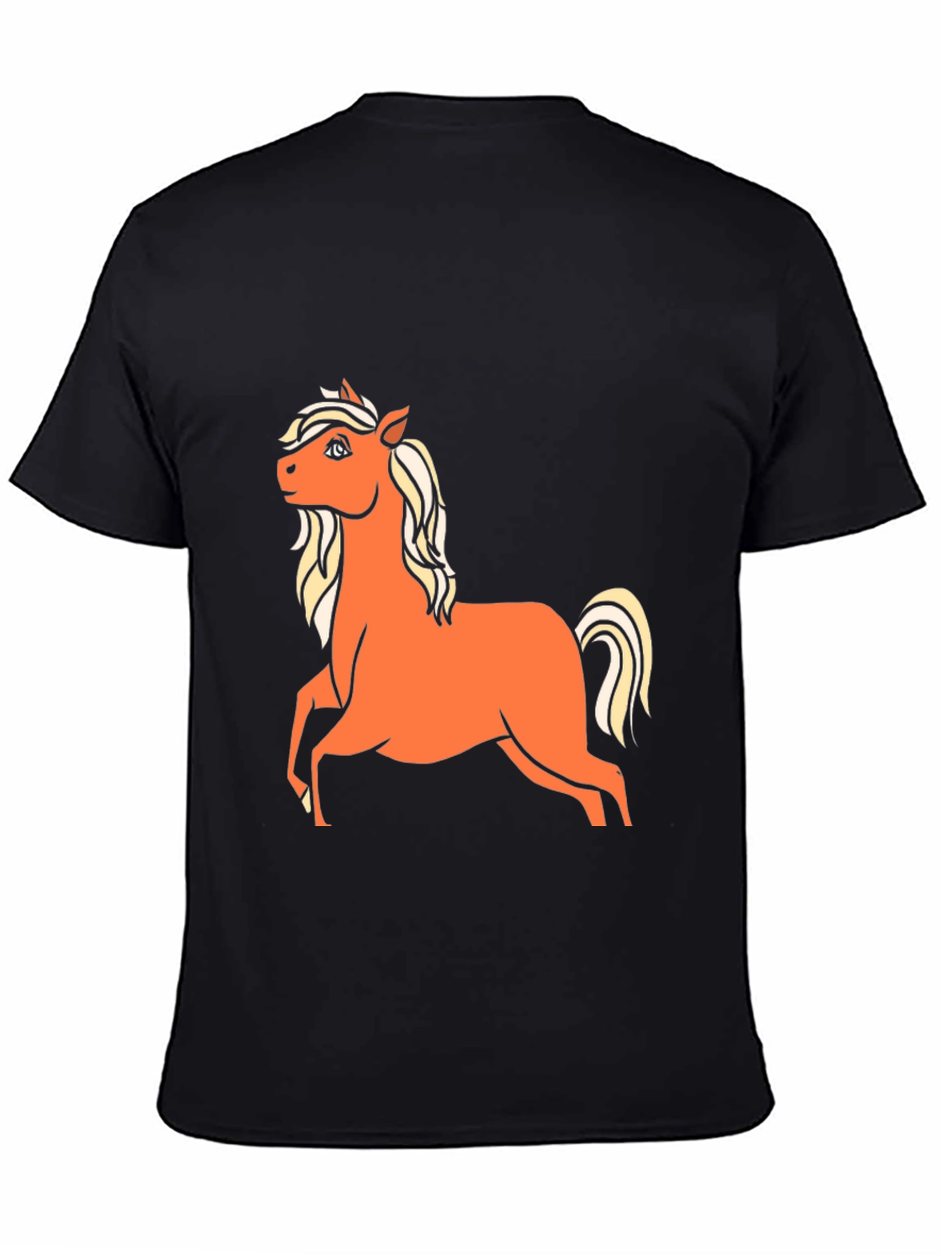 Horse Graphic T-Shirt - Classic Crew Neck Tee