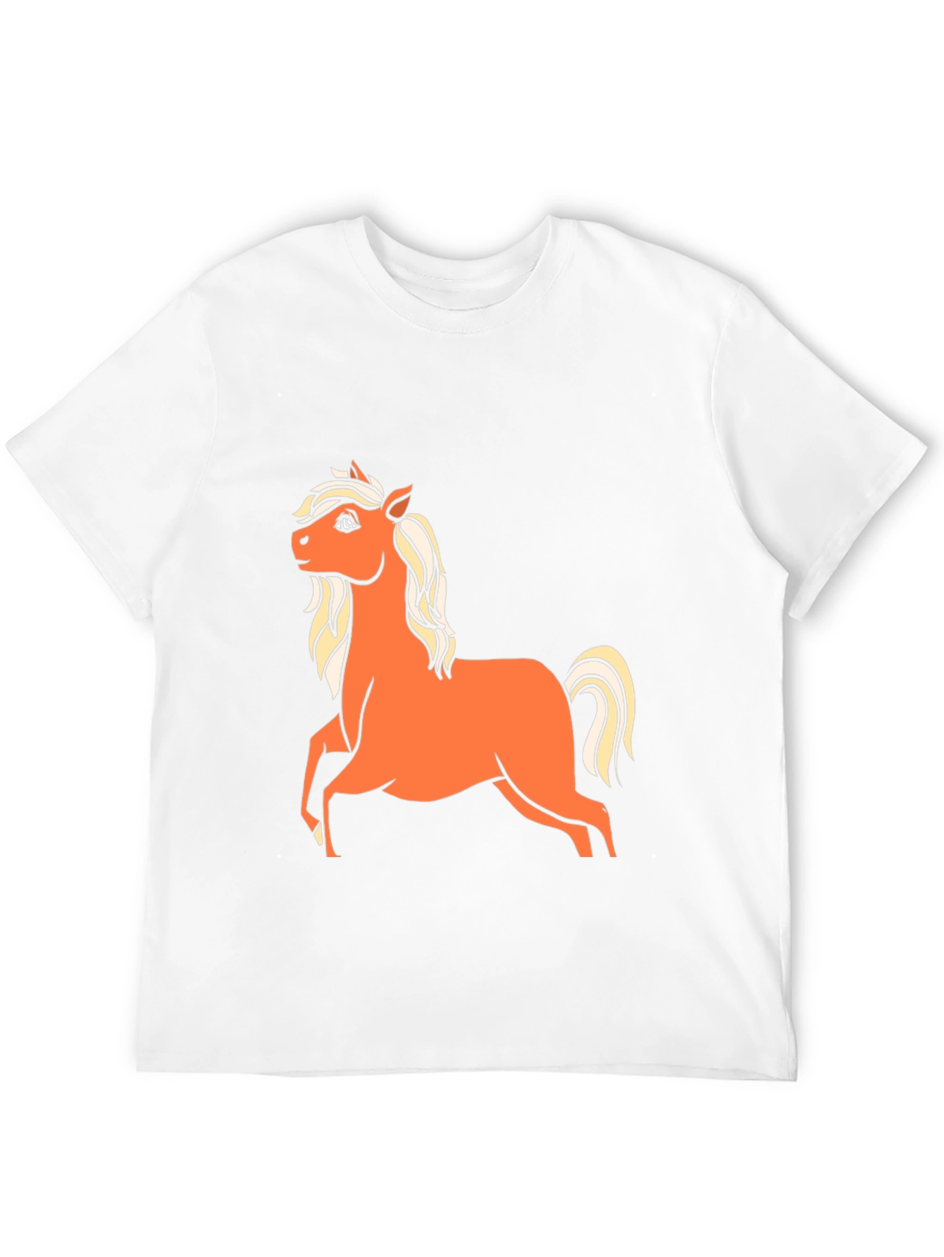 Horse Graphic T-Shirt - Classic Crew Neck Tee