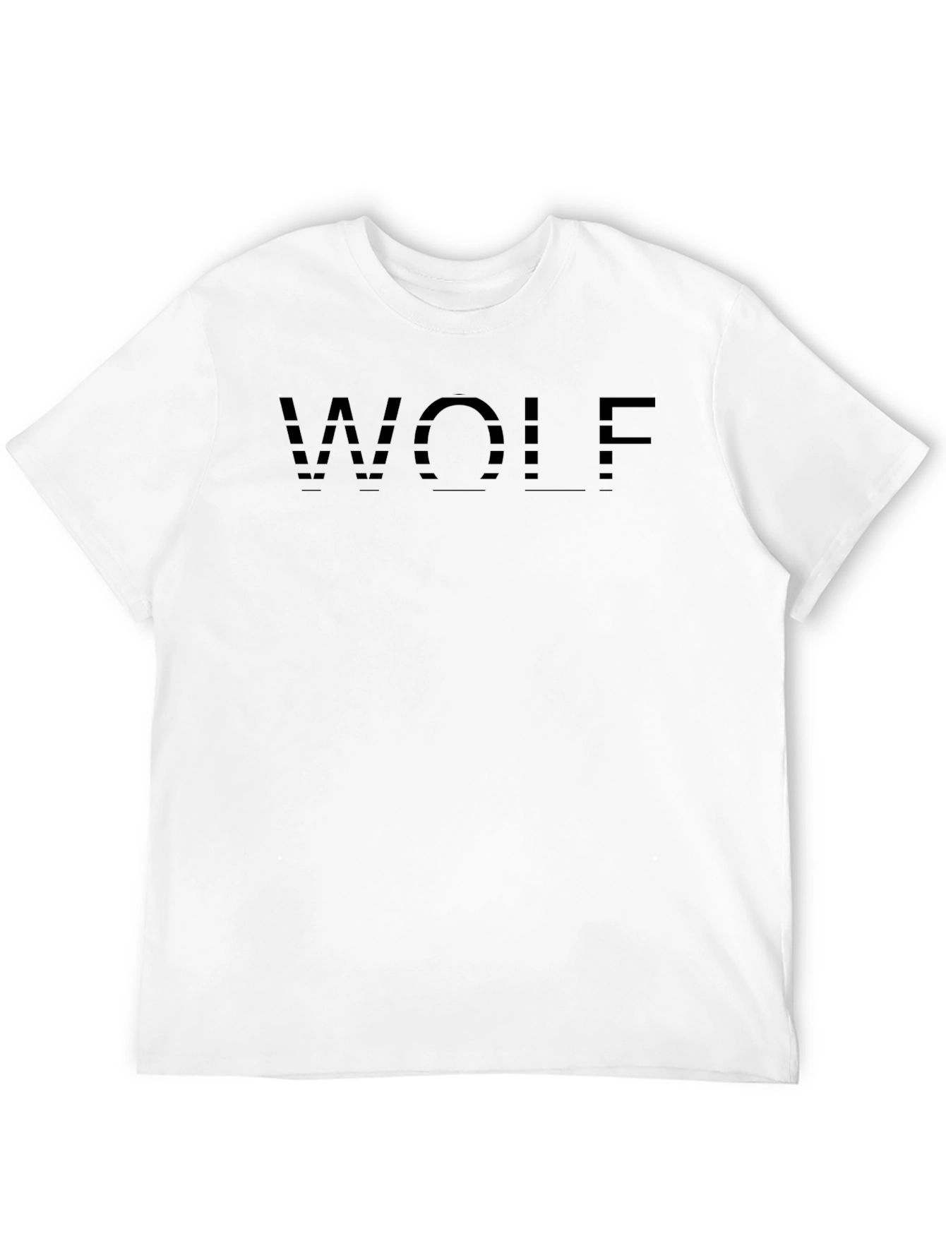Mens Black WOLF Graphic Tee