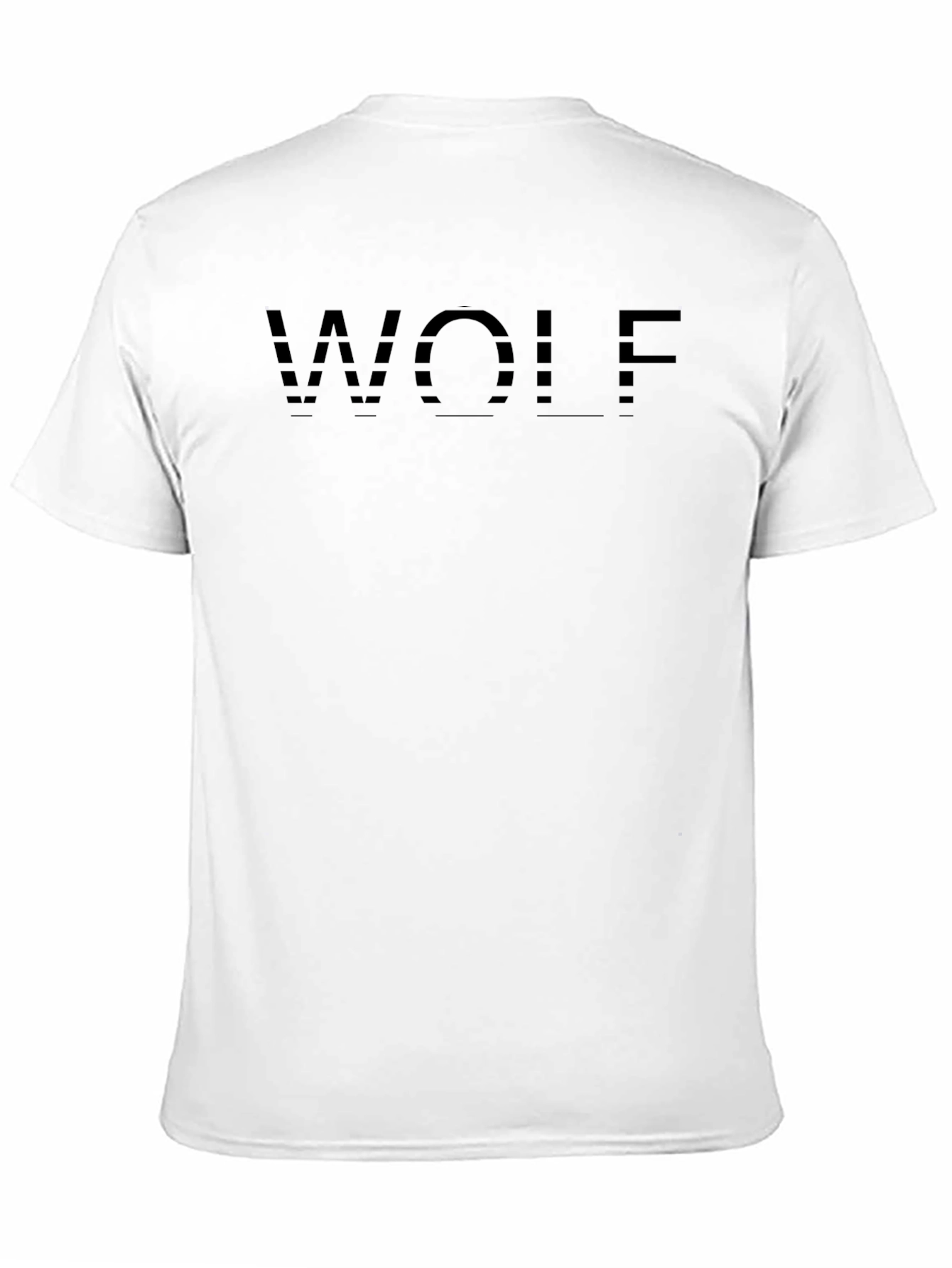 Mens Black WOLF Graphic Tee