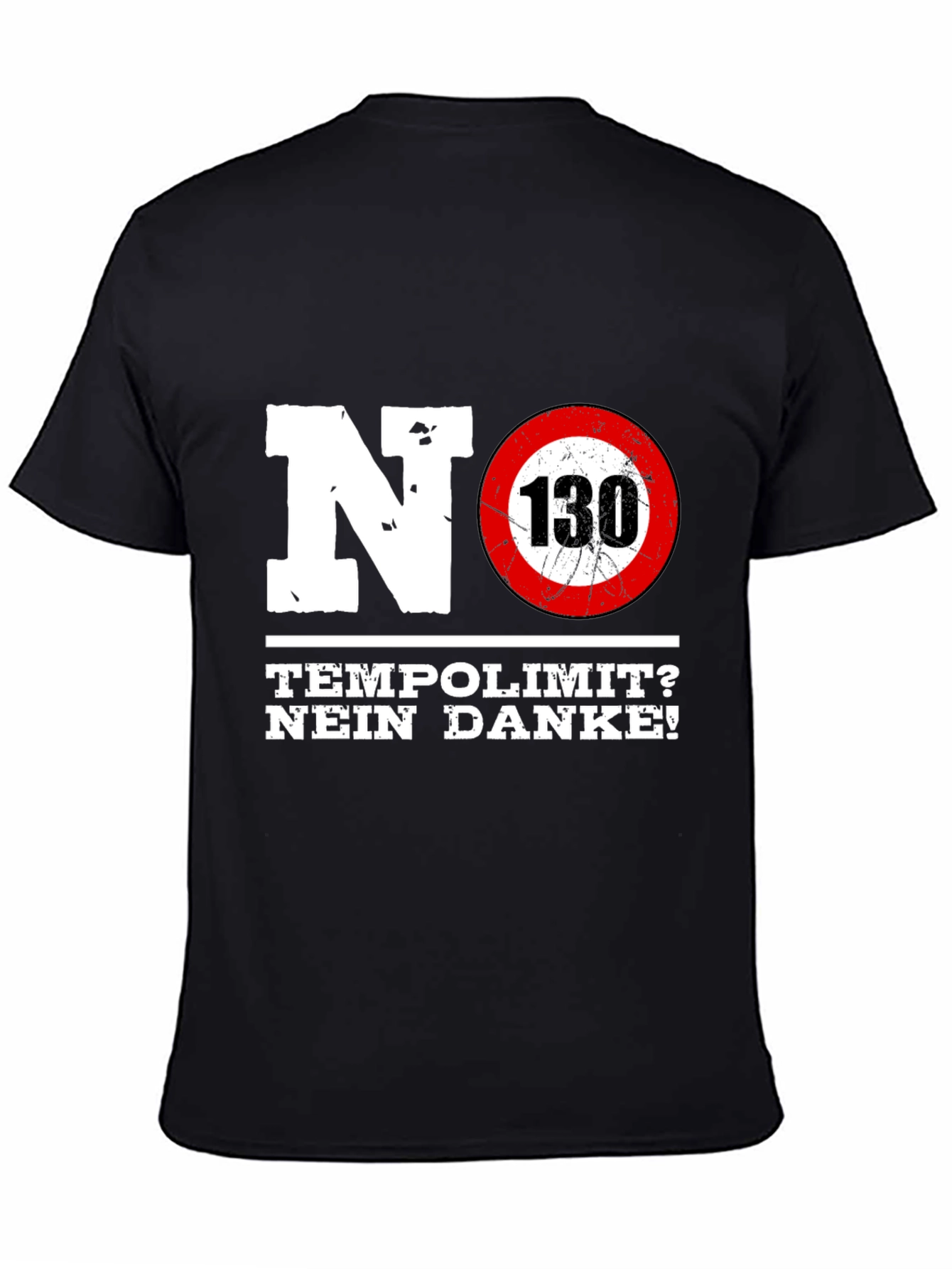 No Speed Limit Graphic Tee - German Autobahn Style