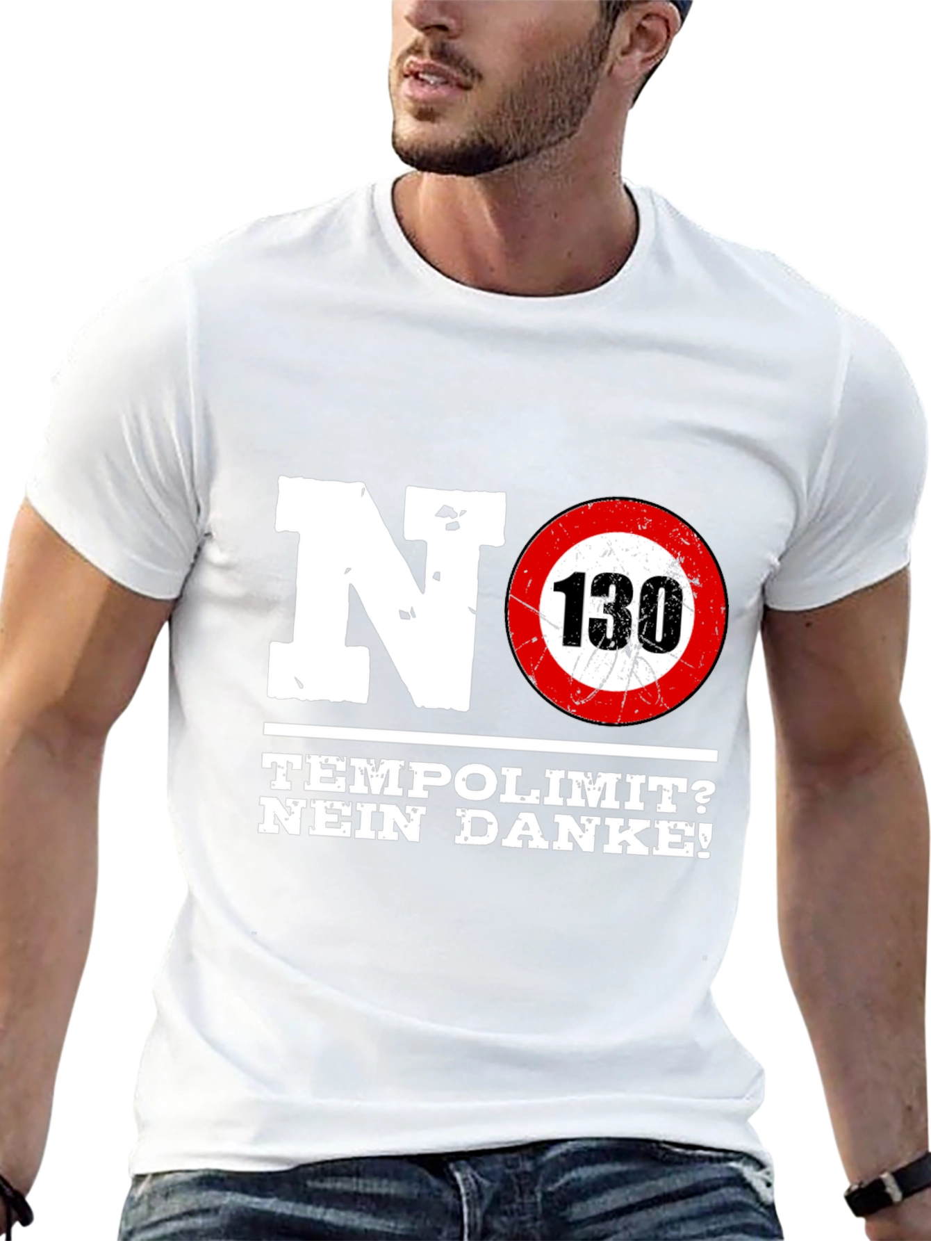 No Speed Limit Graphic Tee - German Autobahn Style