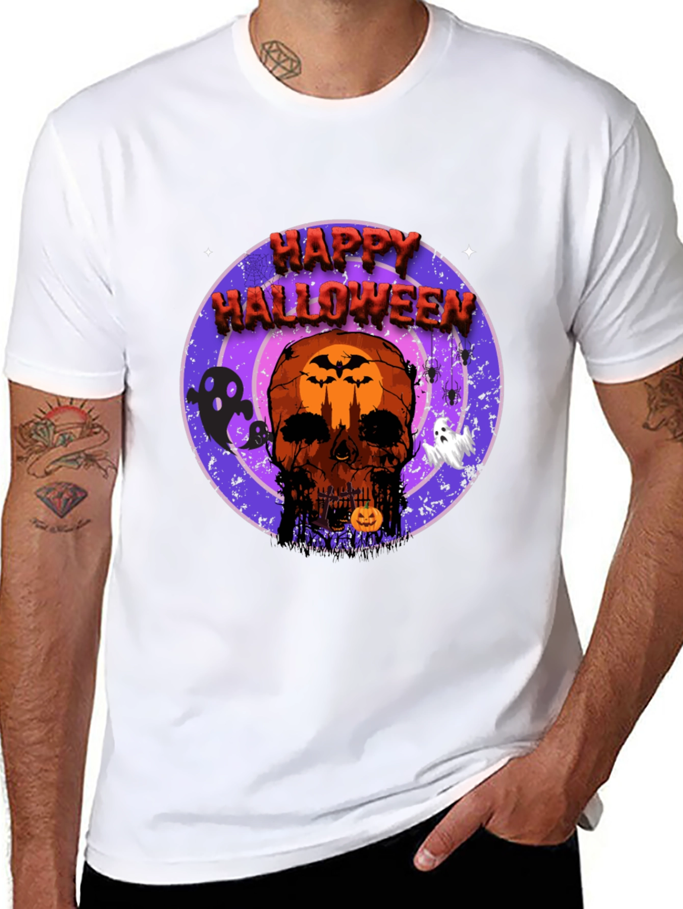 Happy Halloween Skull T-Shirt