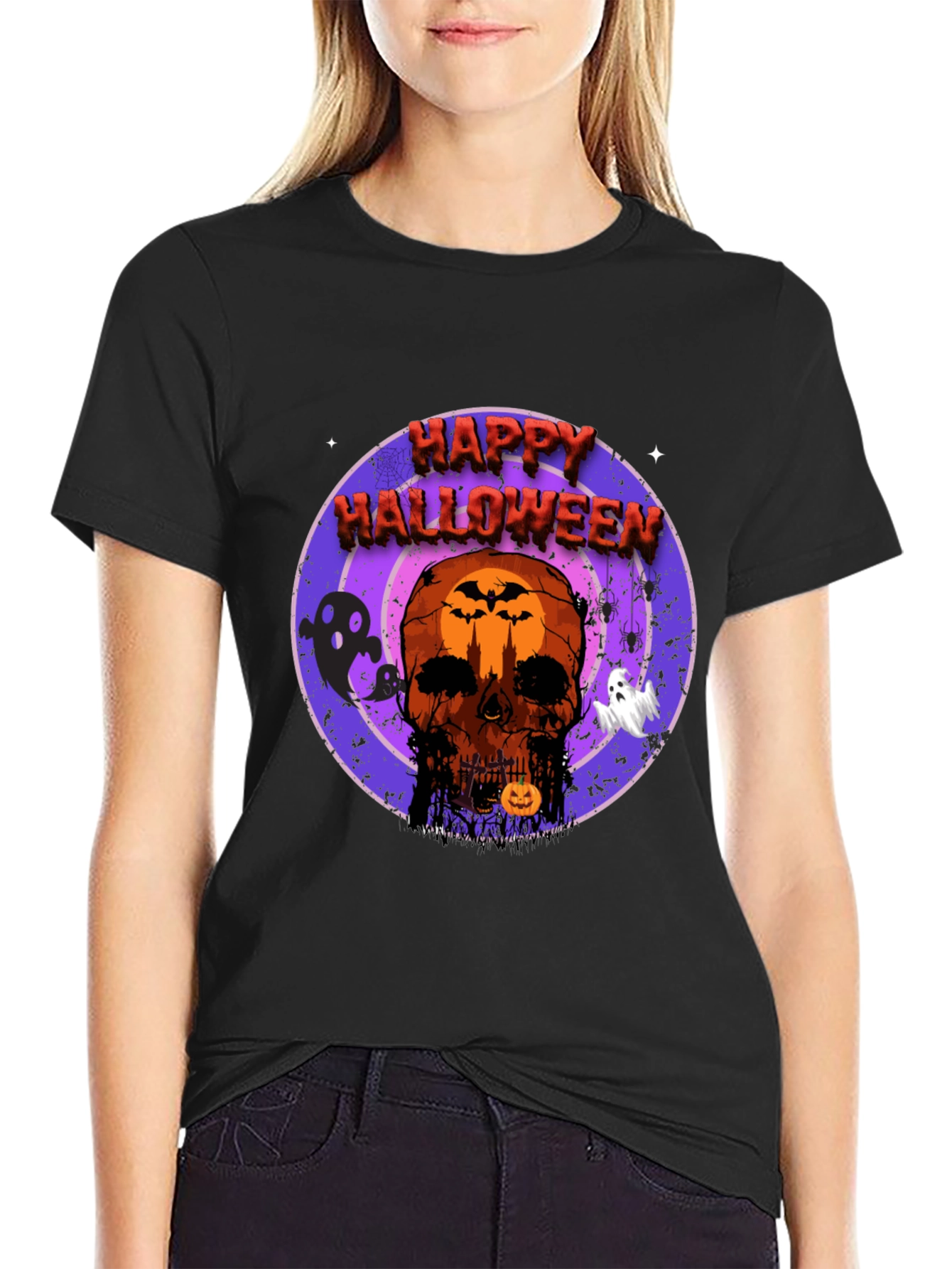 Happy Halloween Skull T-Shirt