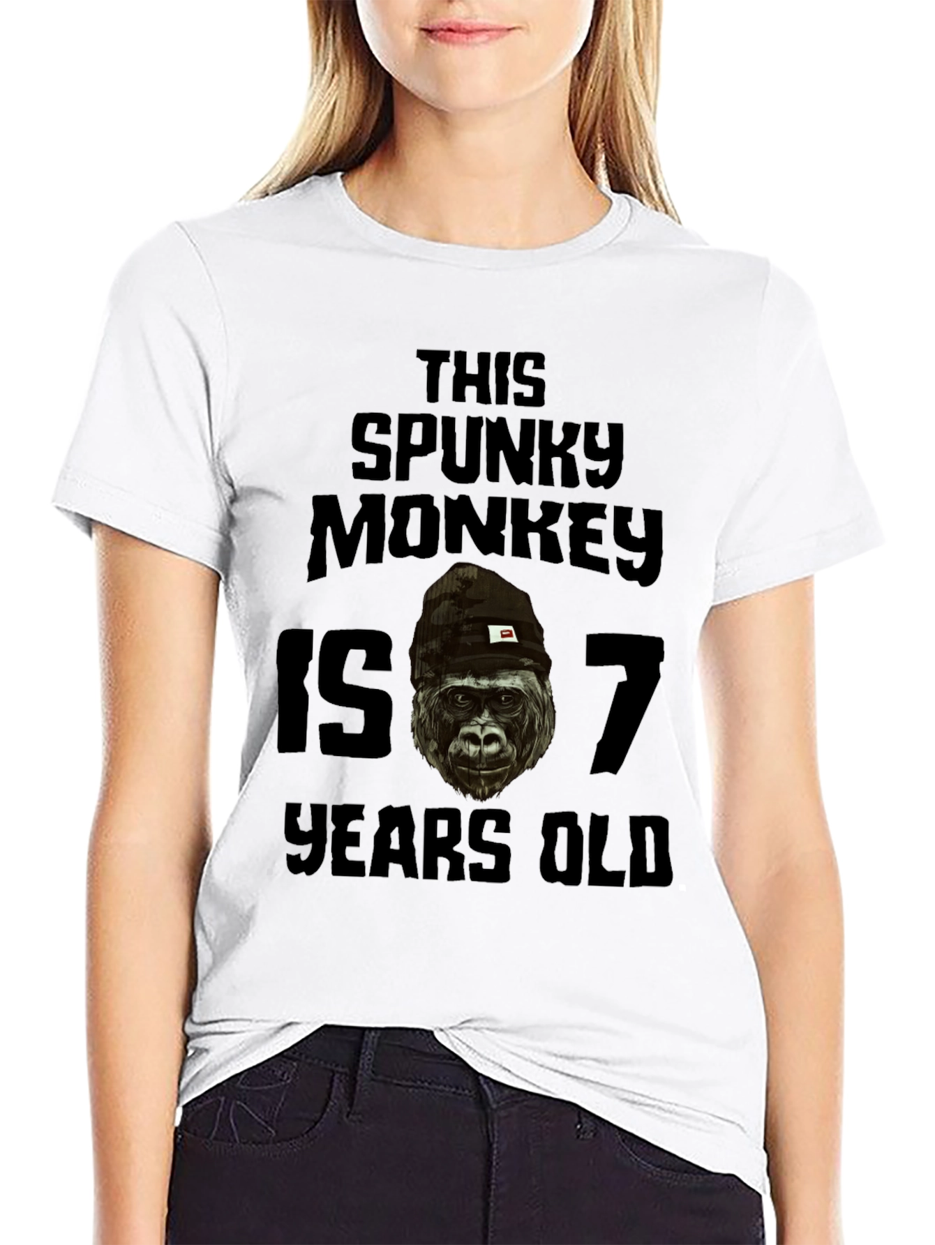 Spunky Monkey 7 Years Old T-Shirt