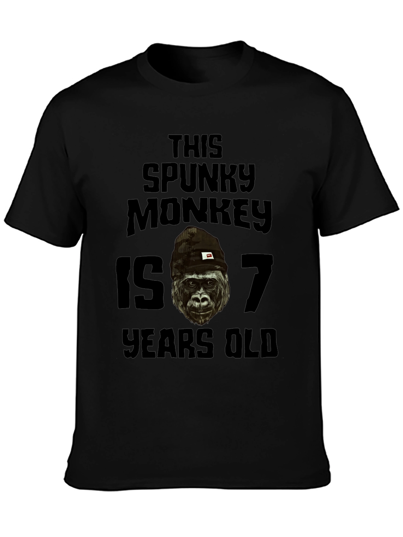Spunky Monkey 7 Years Old T-Shirt