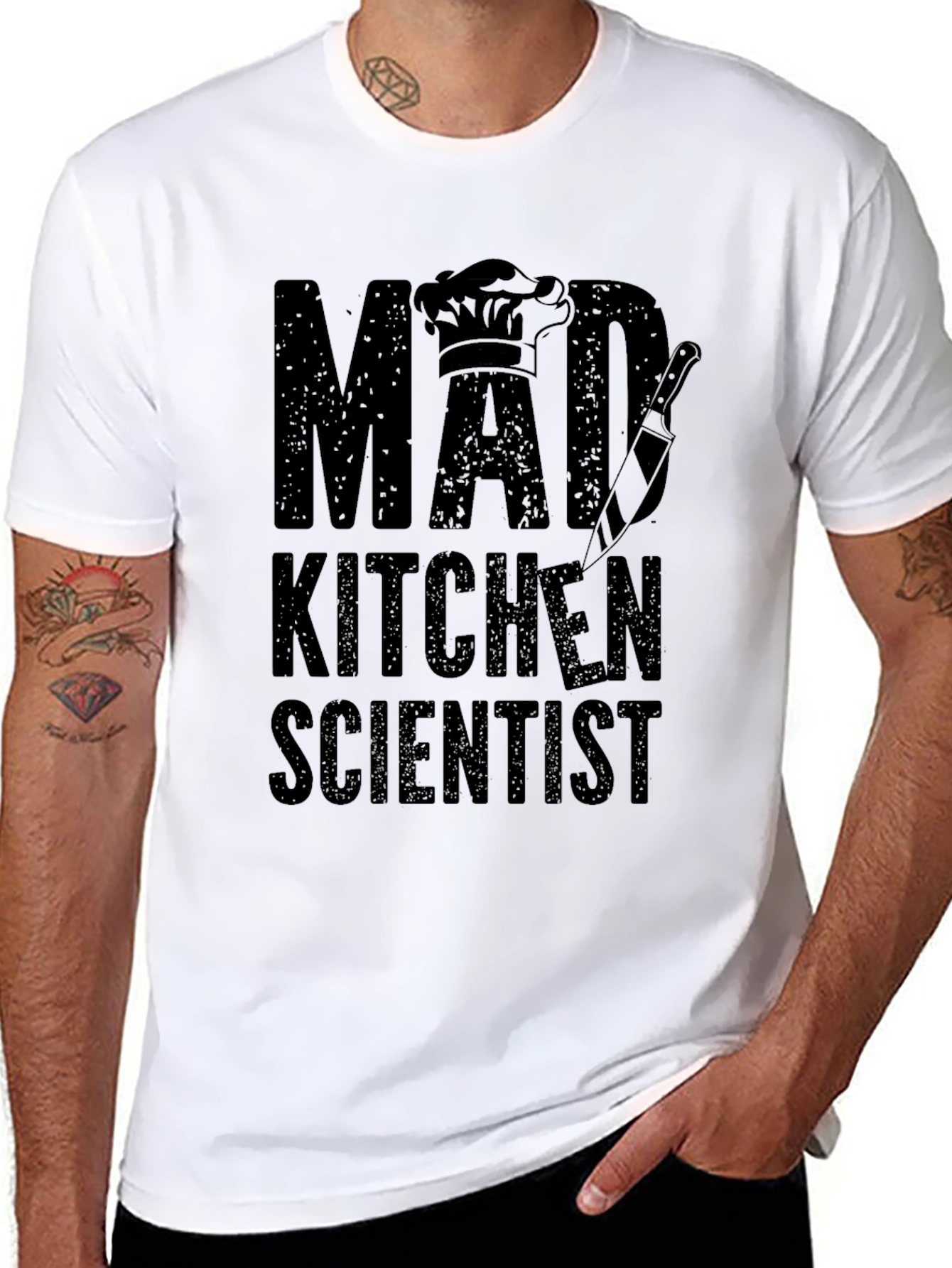 Mad Kitchen Scientist T-Shirt - Chef Culinary Cooking Tee