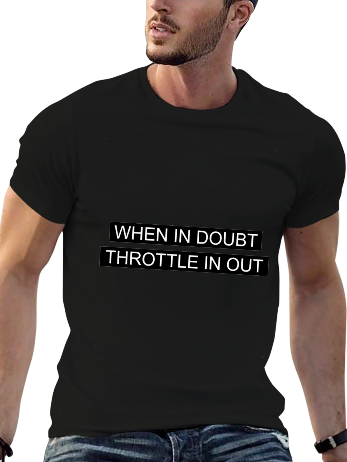 Throttle In Out Graphic T-Shirt
