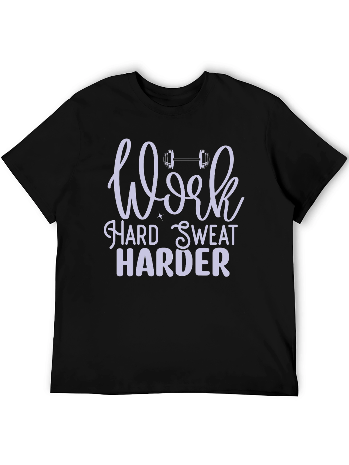 Work Harder Gym Motivation Black T-Shirt