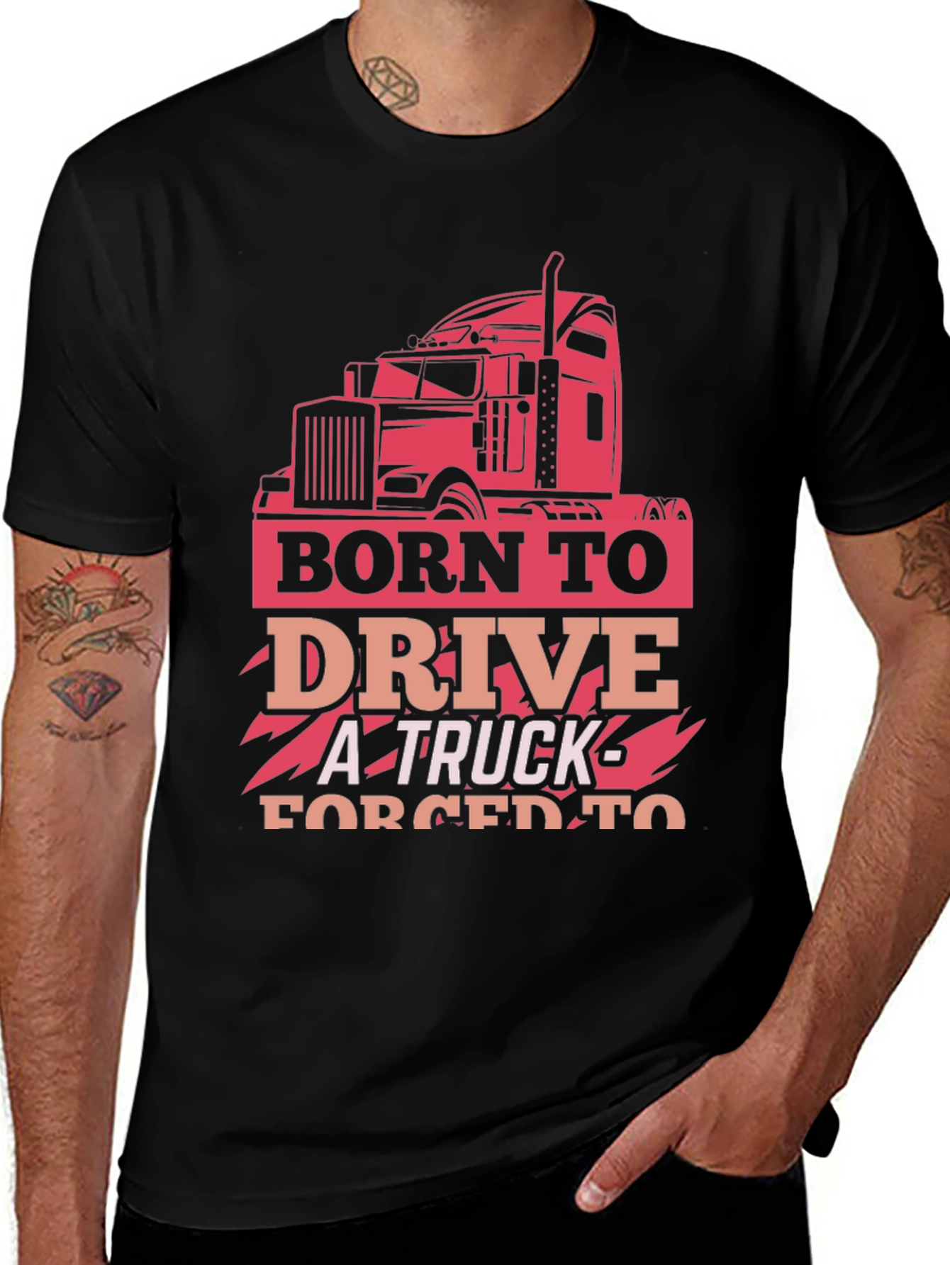 Born to Drive Trucker T-Shirt