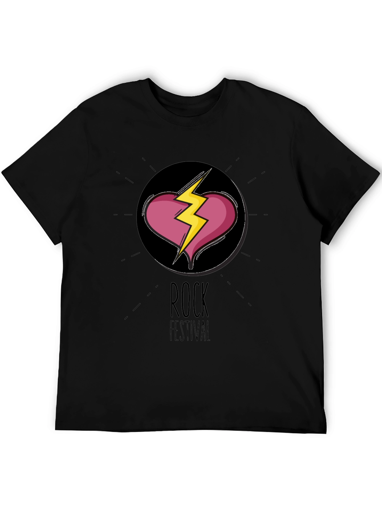 Rock Festival Graphic Tee - Broken Heart
