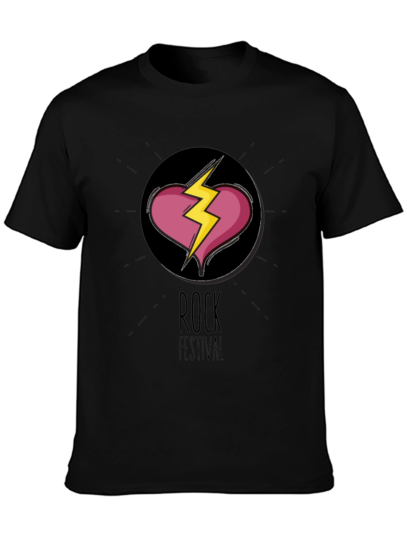 Rock Festival Graphic Tee - Broken Heart