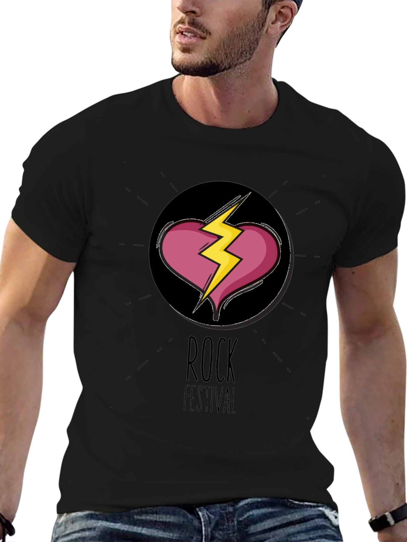 Rock Festival Graphic Tee - Broken Heart
