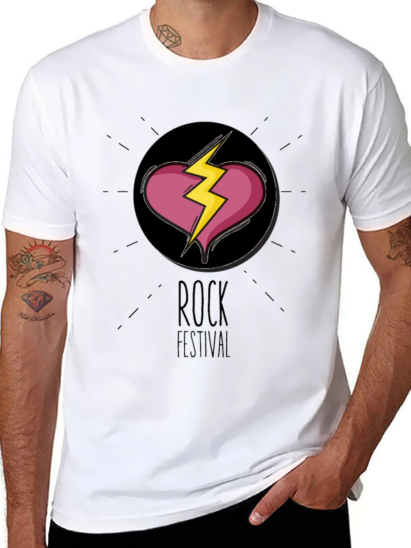 Rock Festival Graphic Tee - Broken Heart