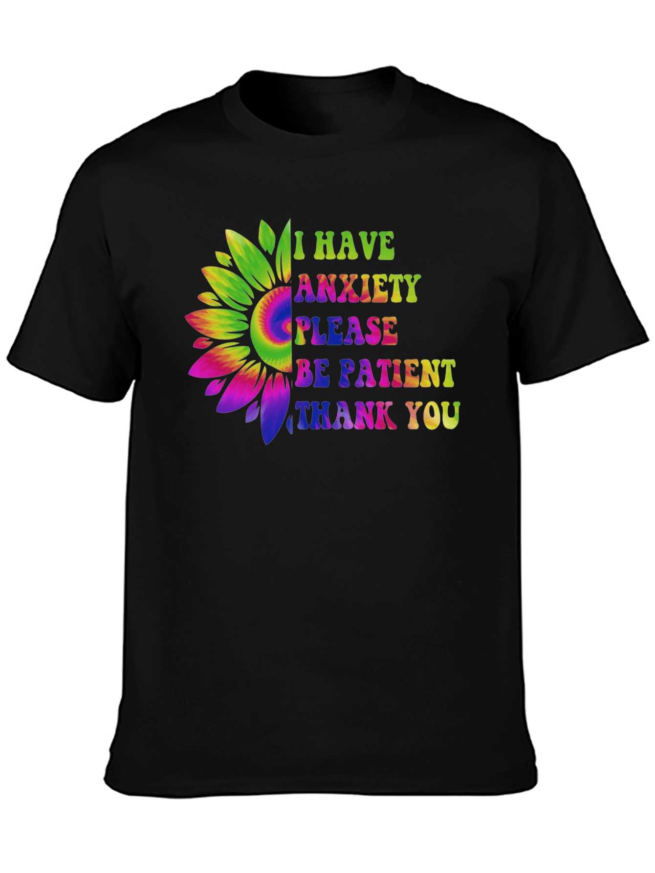 Anxiety Awareness Sunflower Graphic Tee