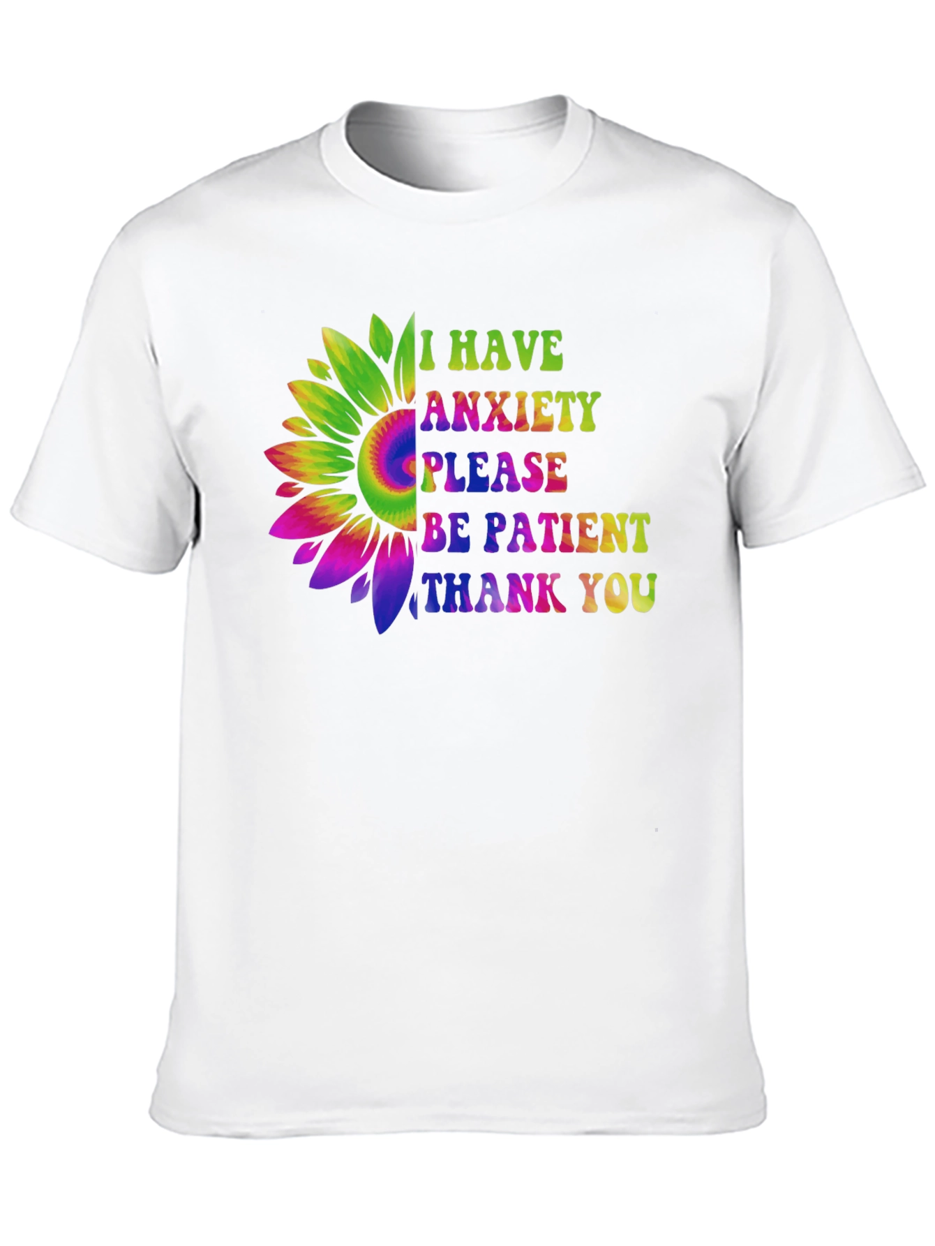 Anxiety Awareness Sunflower Graphic Tee