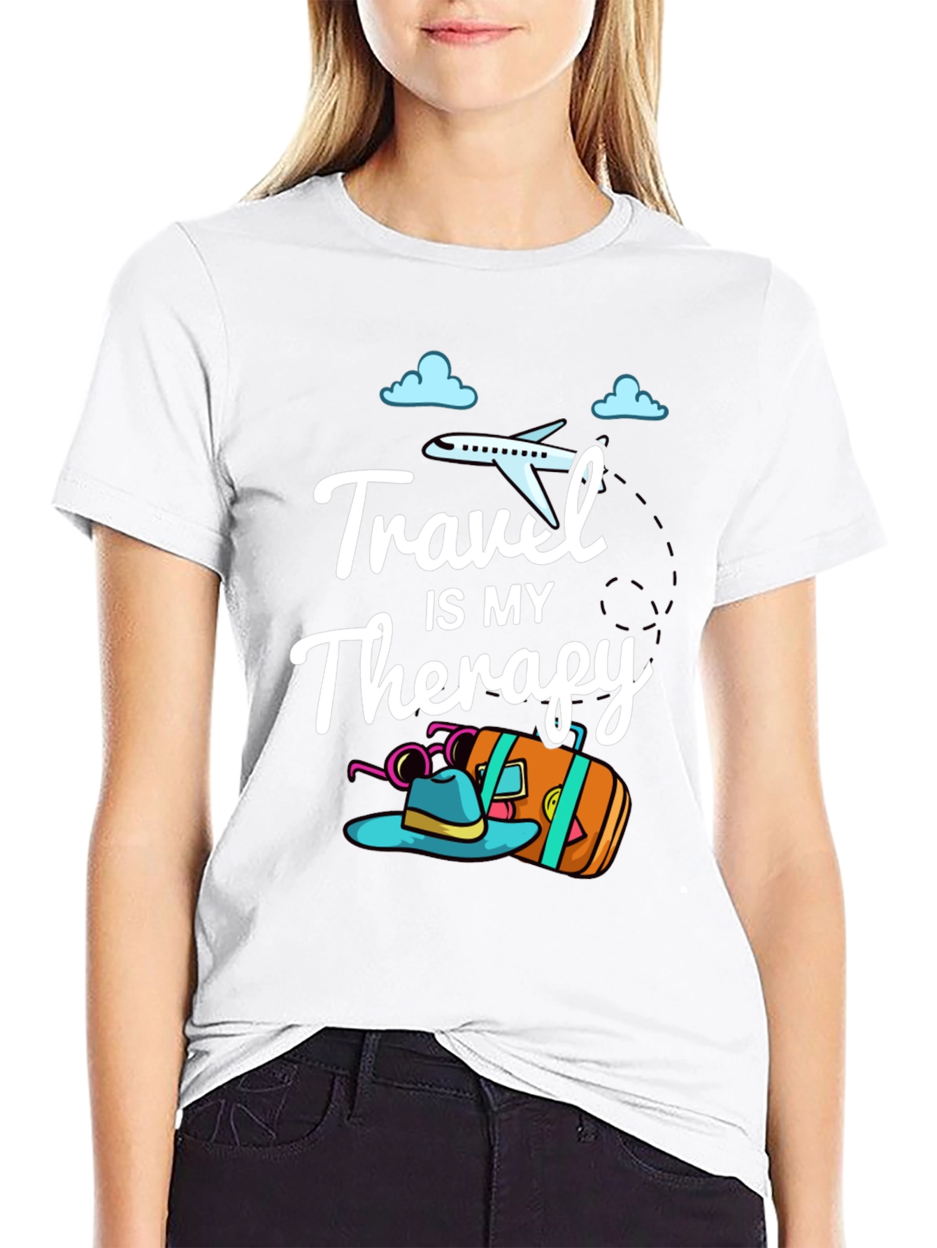 Travel Therapy Graphic Tee - Adventure Awaits!