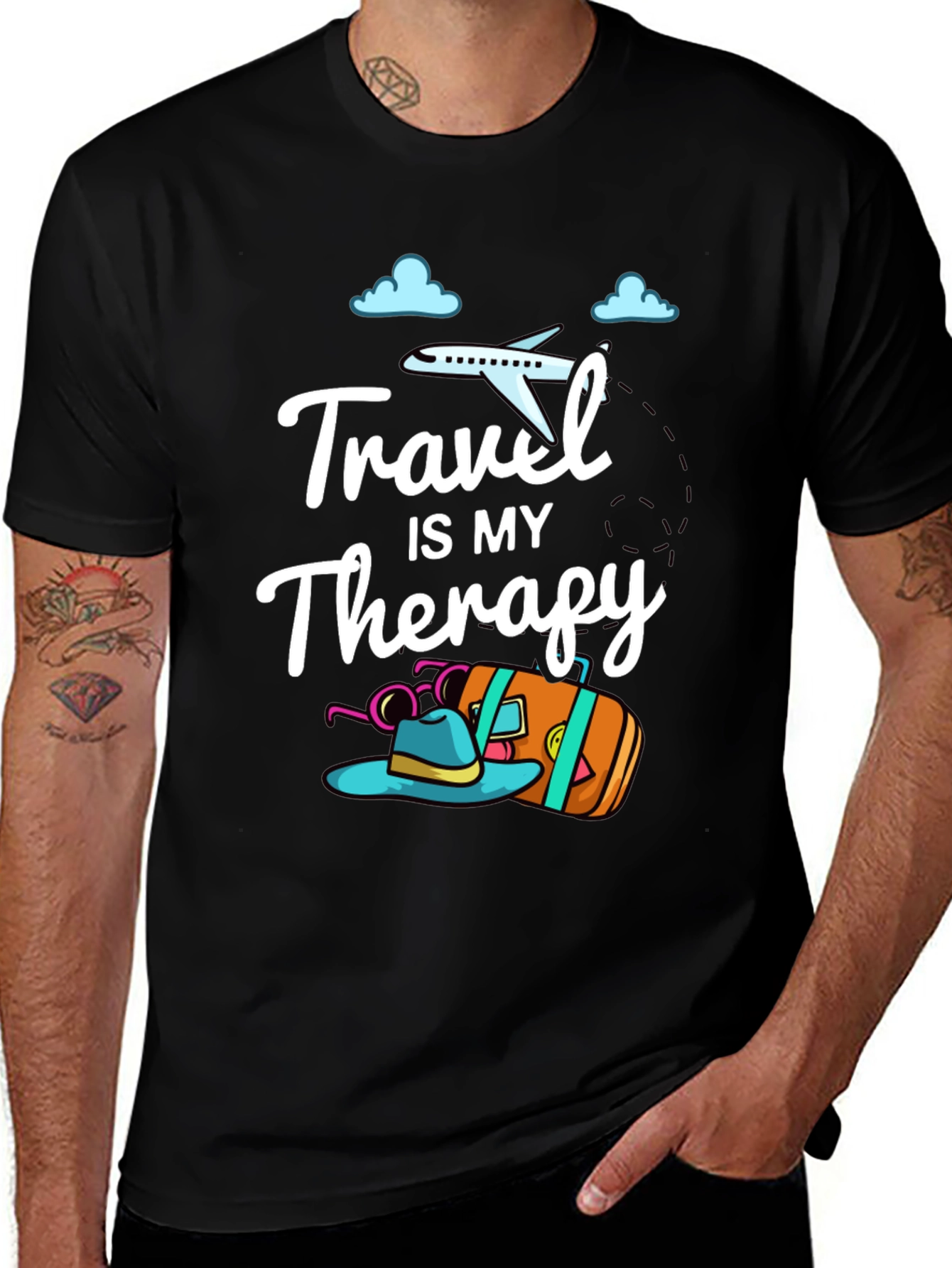 Travel Therapy Graphic Tee - Adventure Awaits!
