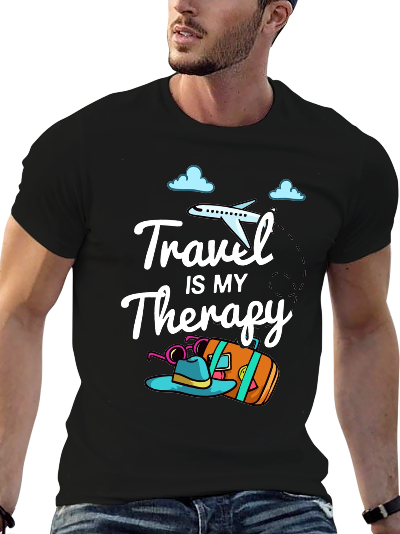Travel Therapy Graphic Tee - Adventure Awaits!