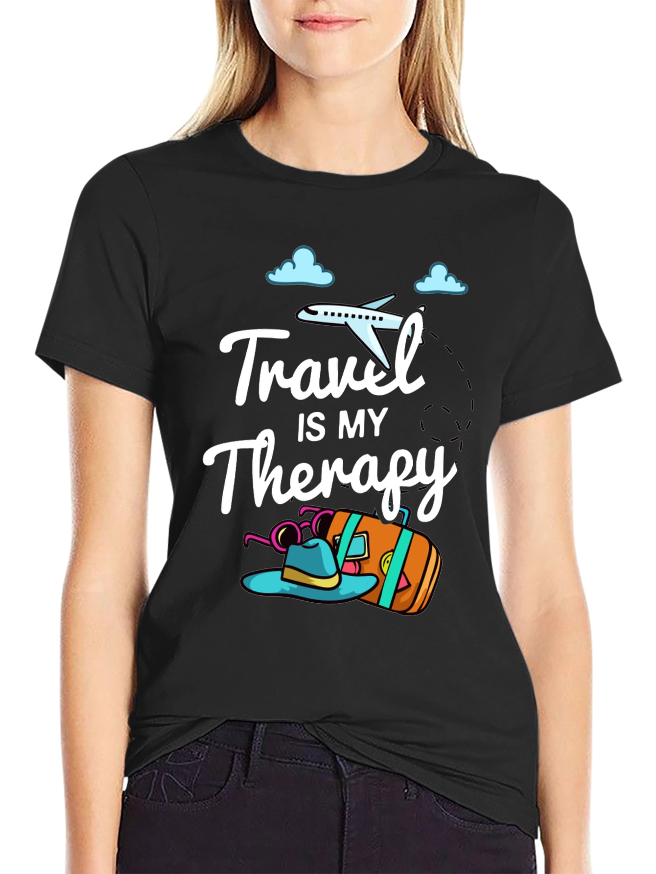 Travel Therapy Graphic Tee - Adventure Awaits!