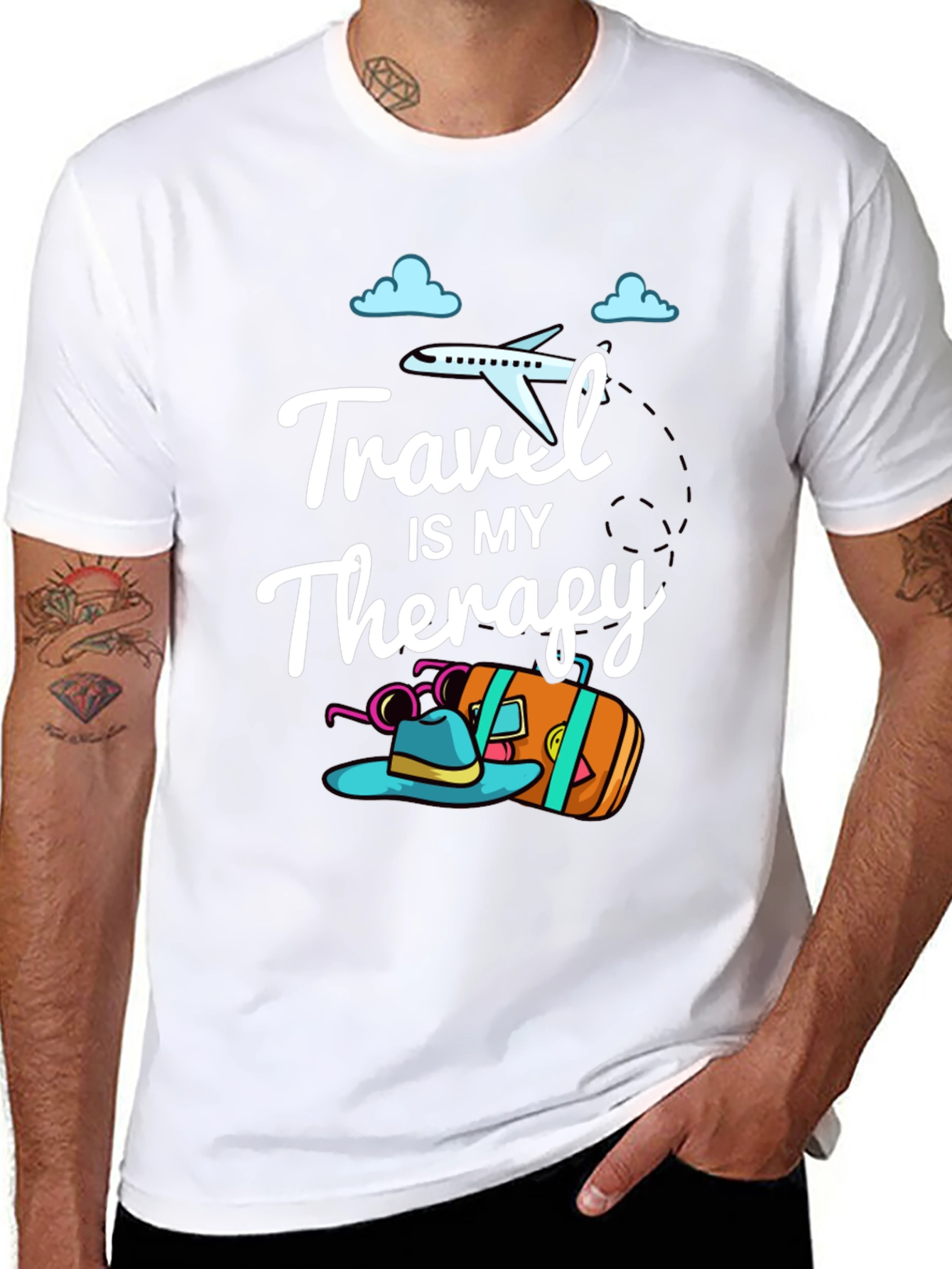 Travel Therapy Graphic Tee - Adventure Awaits!