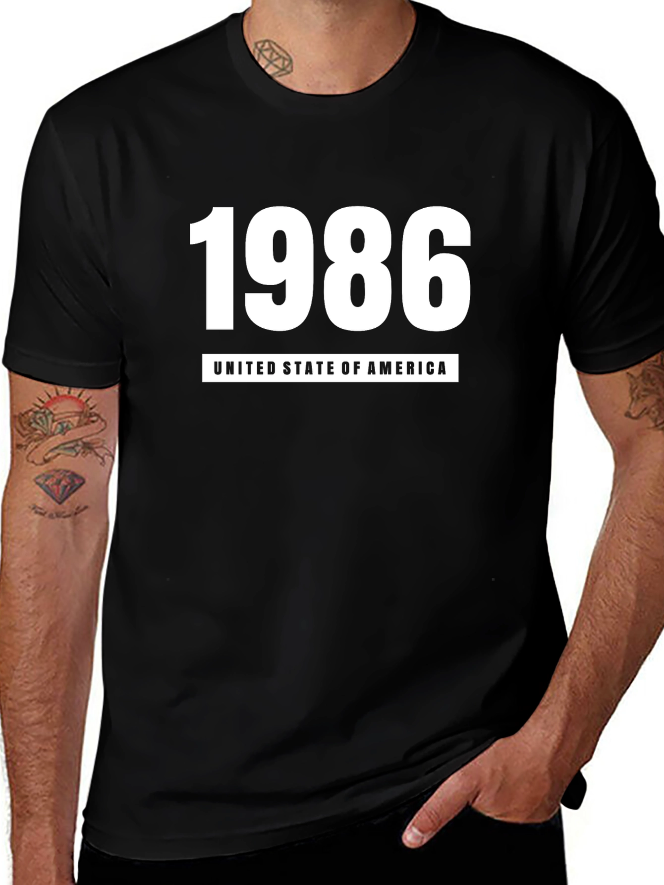 1986 USA Graphic Tee - Retro Style