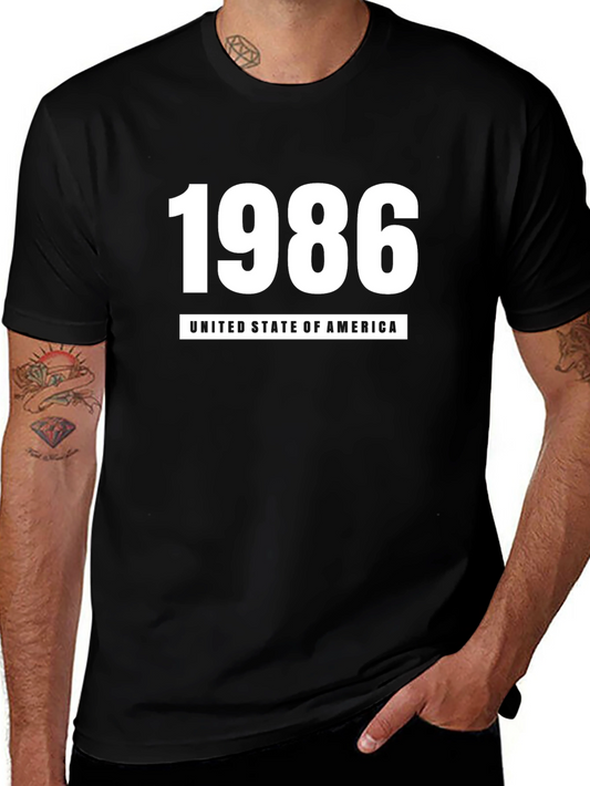 1986 USA Graphic Tee - Retro Style