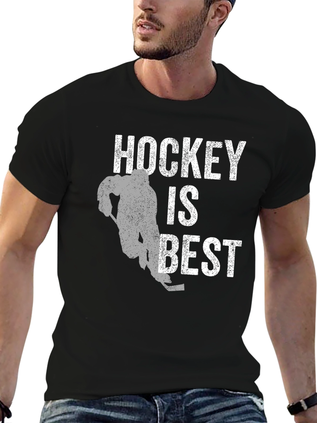 Hockey Is Best Mens Graphic T-Shirt