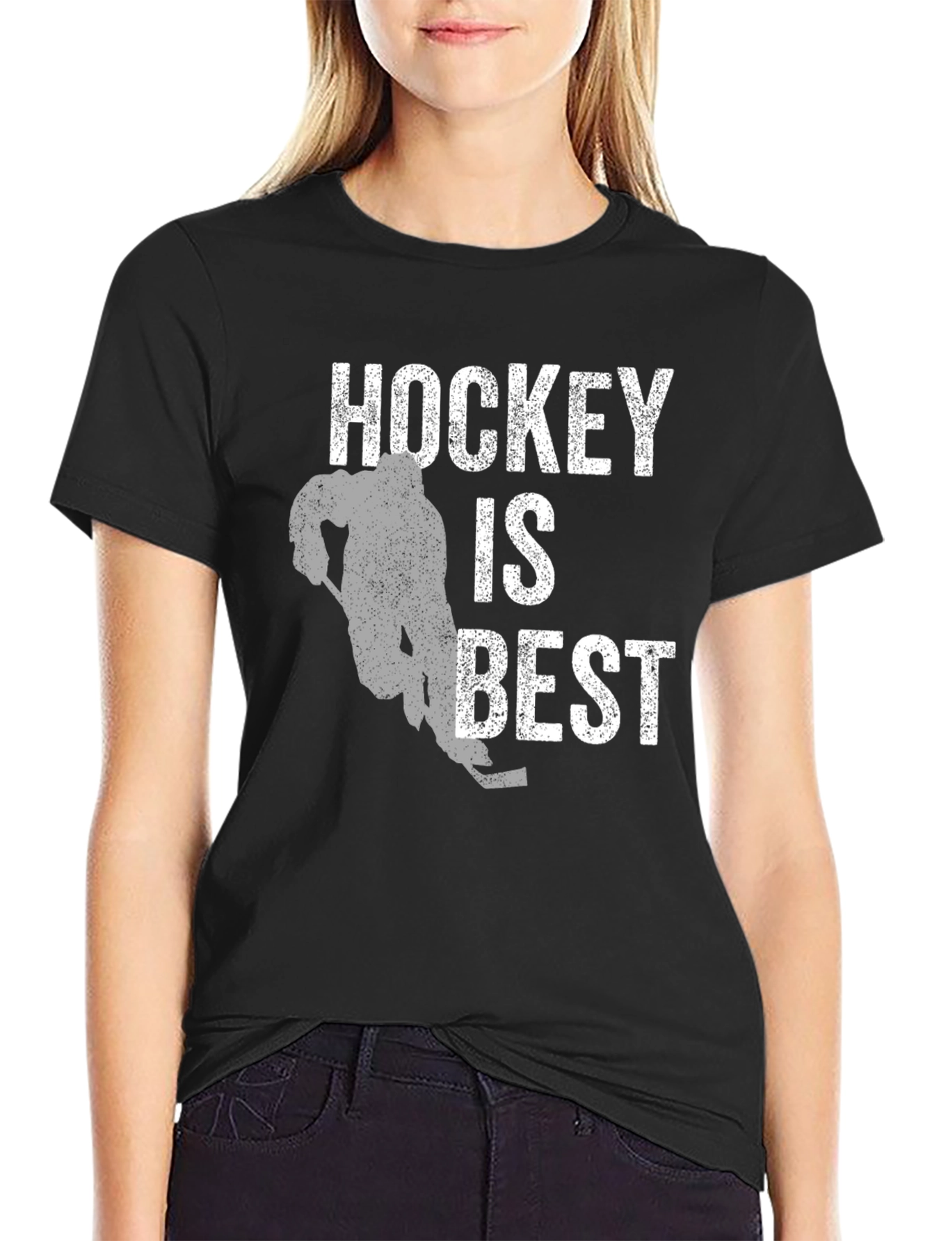 Hockey Is Best Mens Graphic T-Shirt