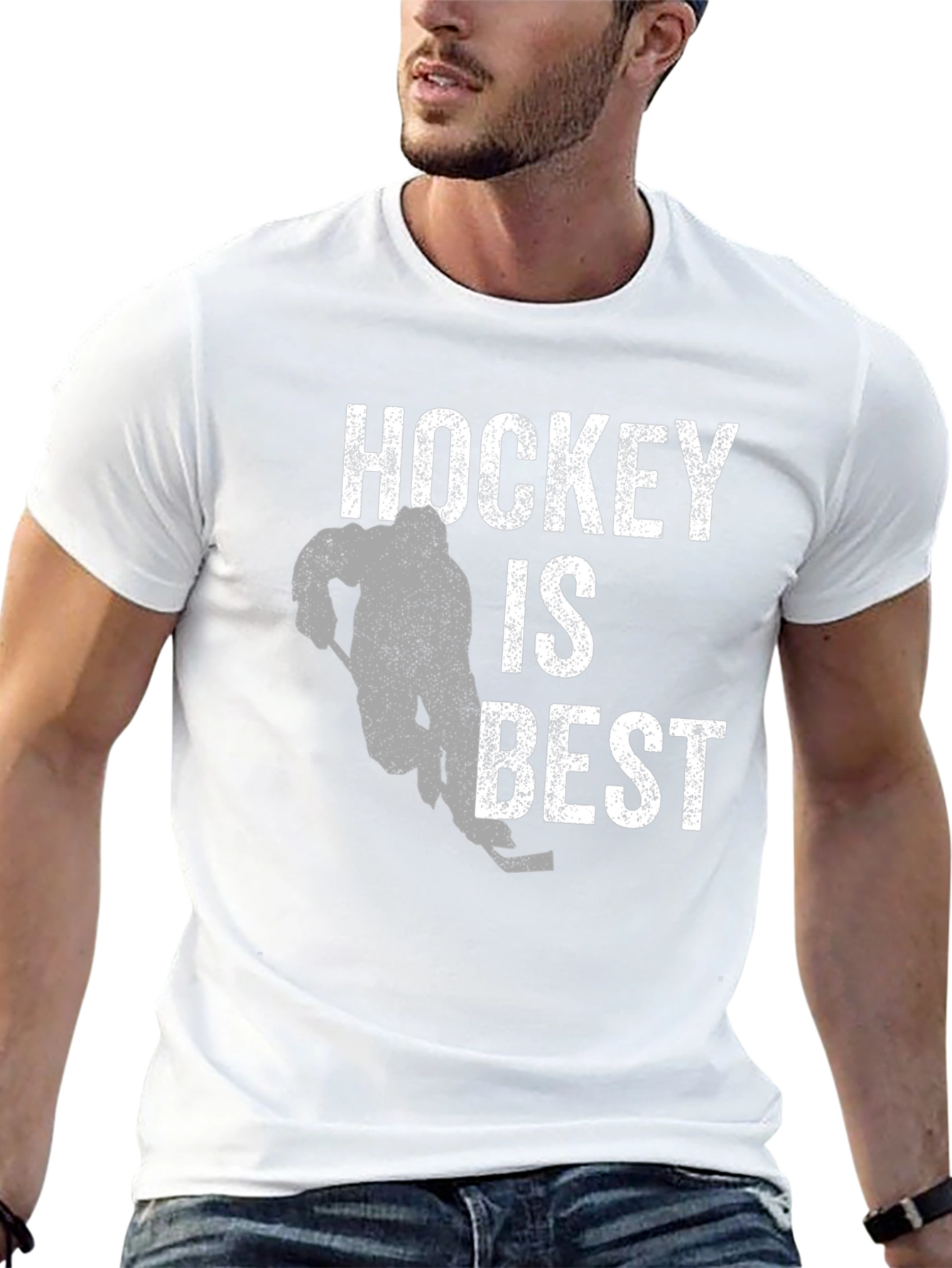 Hockey Is Best Mens Graphic T-Shirt