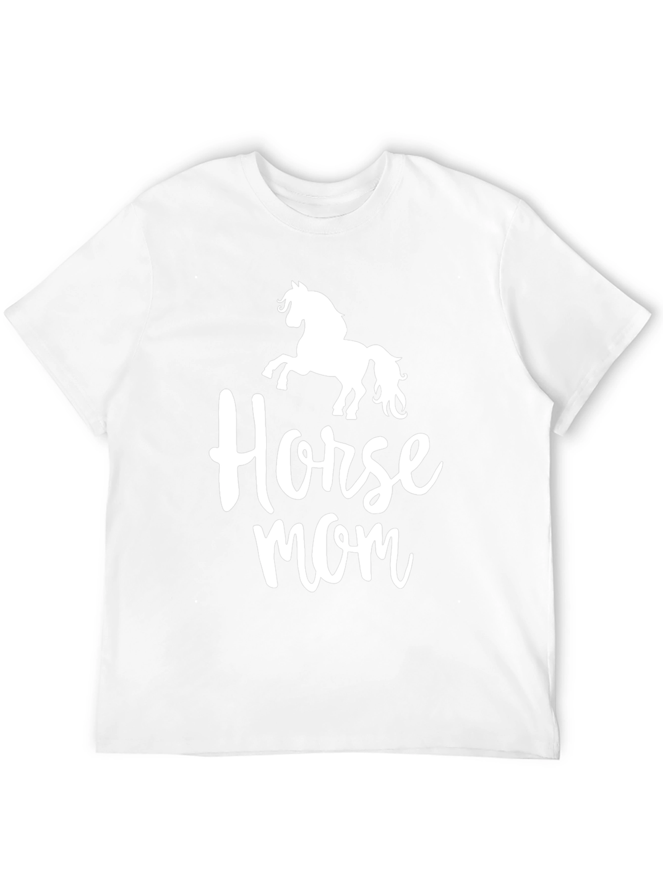 Horse Mom Graphic T-Shirt - Black