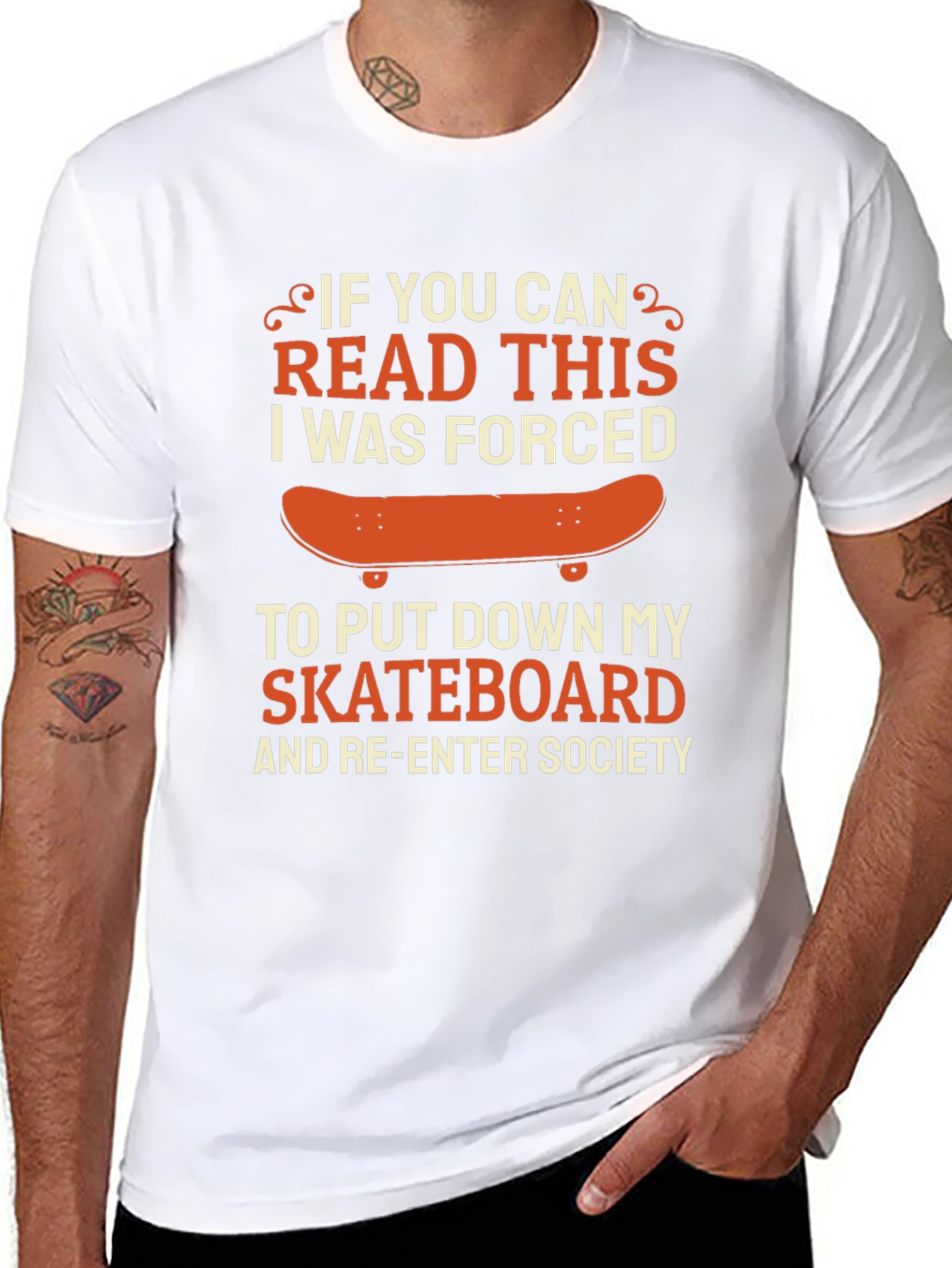 Funny Skateboarder T-Shirt: If You Can Read This