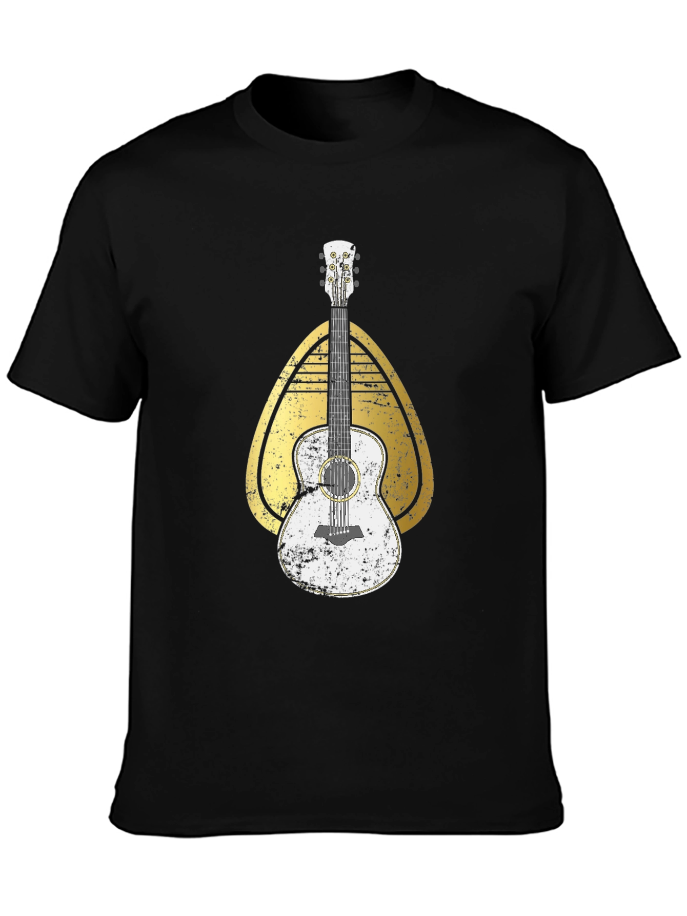 Guitar Graphic Tee - Retro Style Music Shirt