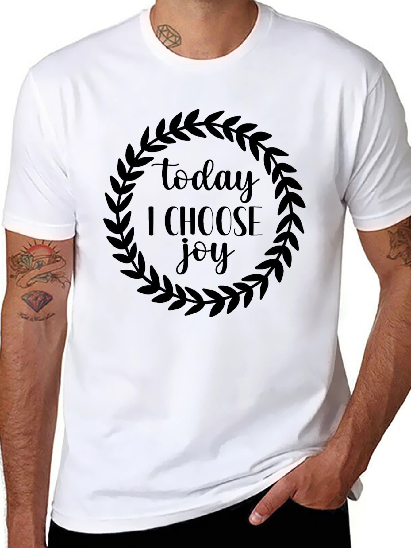 Today I Choose Joy Black Graphic Tee