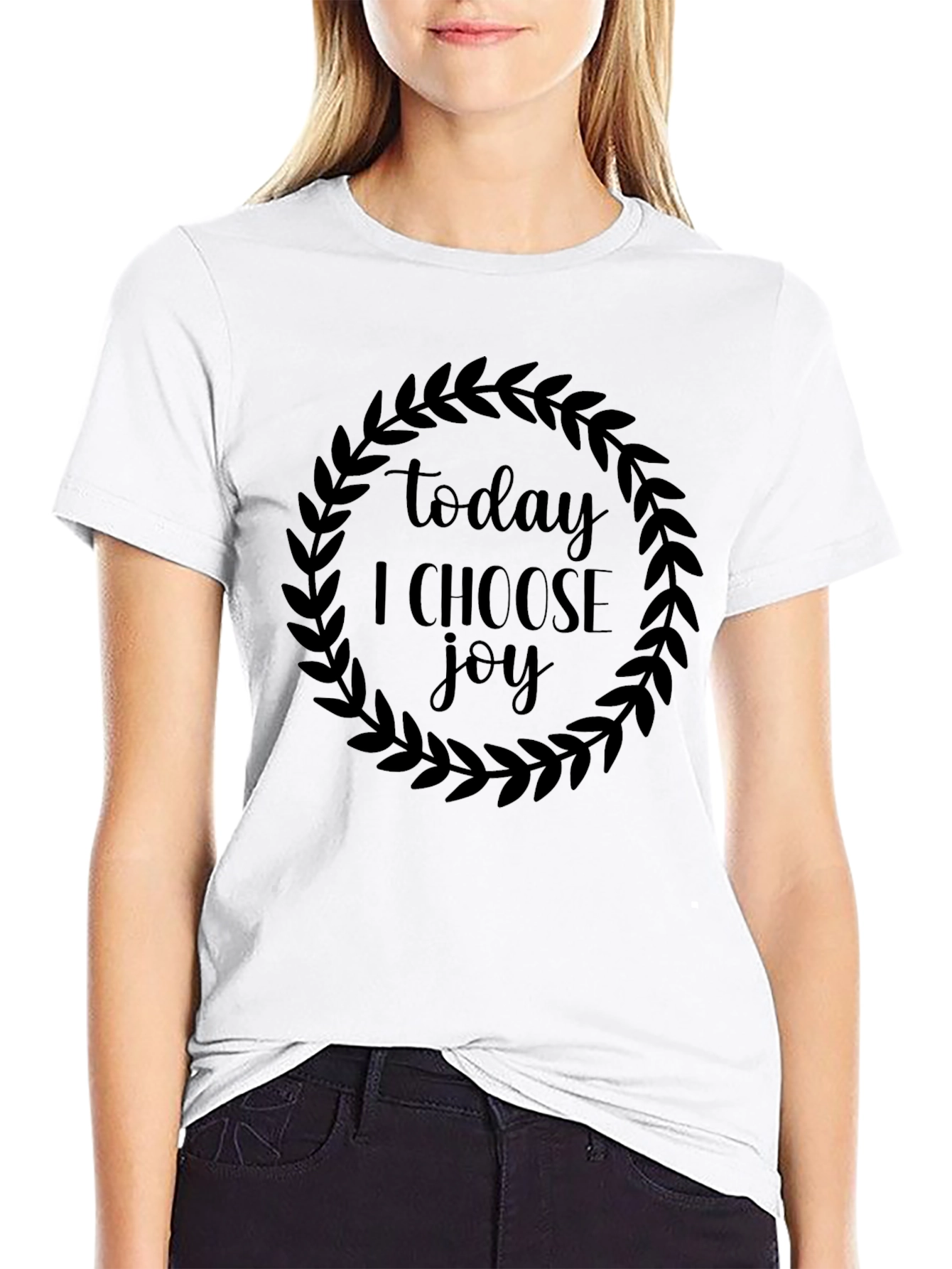Today I Choose Joy Black Graphic Tee