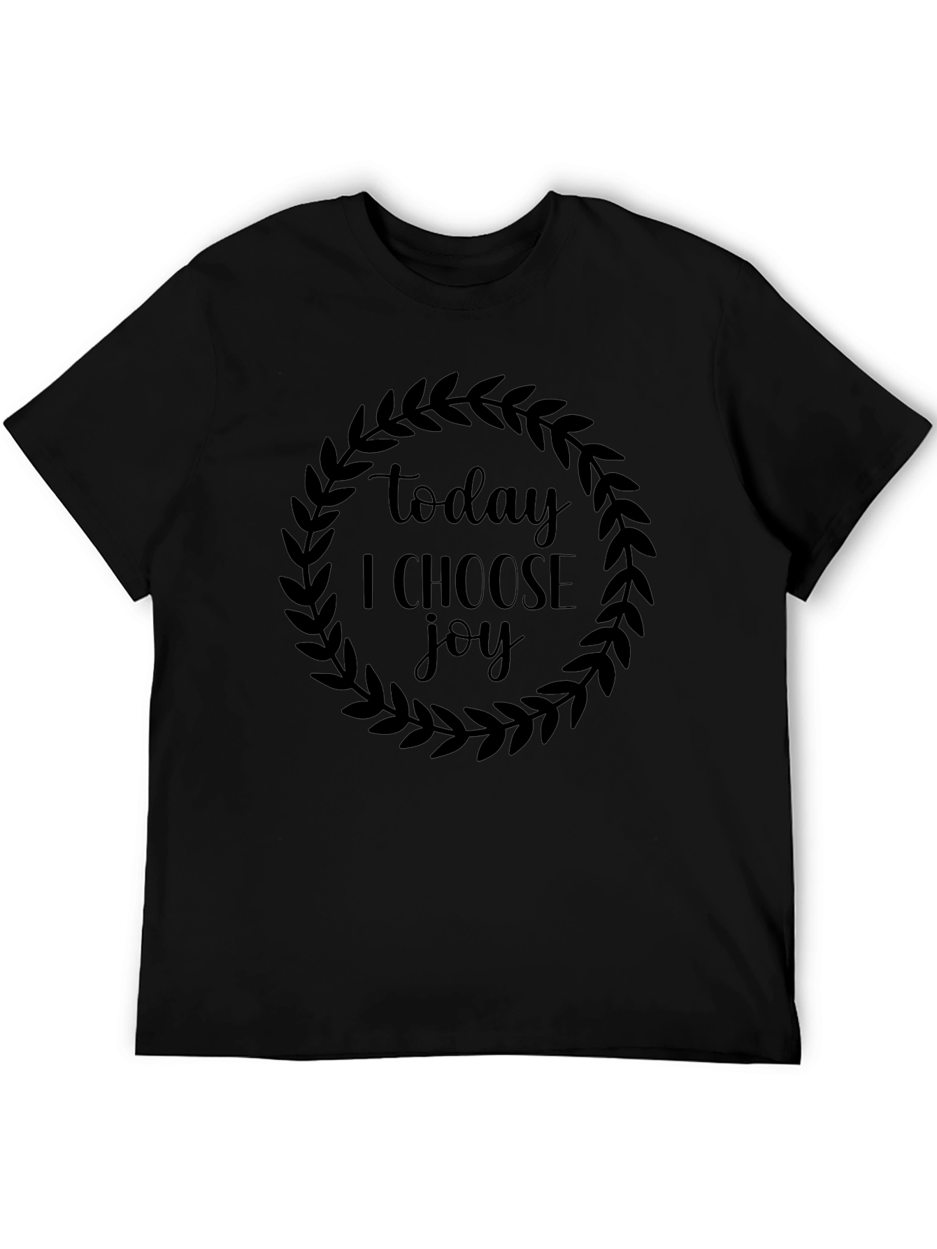Today I Choose Joy Black Graphic Tee